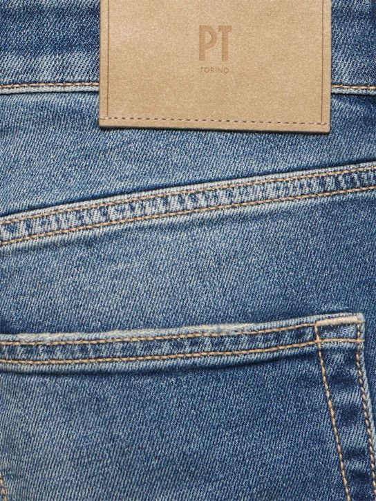 PT Torino o1lsvrm0425 Pocket Stretch Denim Jeans in Ocean Blue Size US 34 / EU 50 - 3 Thumbnail