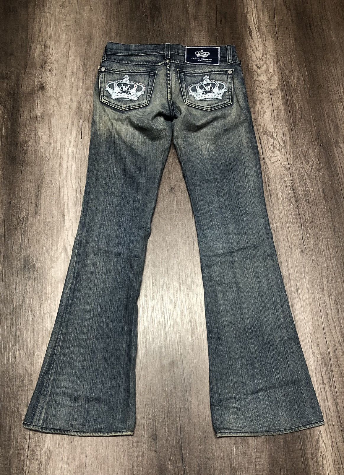 Rock & Republic × Victoria Beckham VICTORIA BECKHAM FOR ROCK & REPUBLIC FLARE JEANS Size 28" / US 6 / IT 42 - 1 Thumbnail