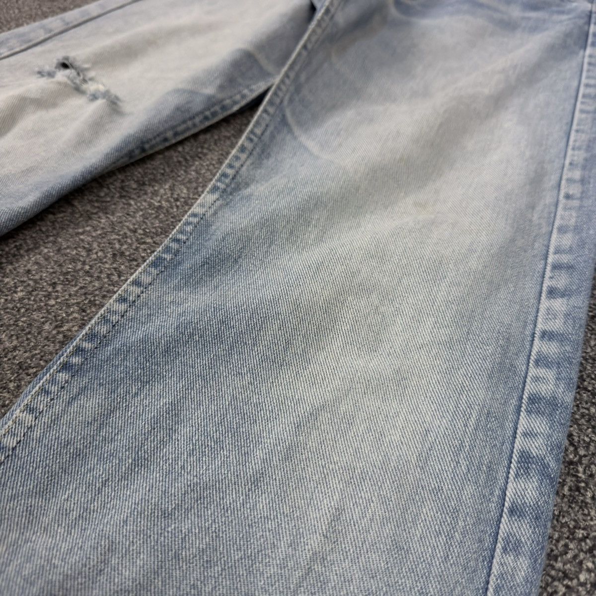 Vintage 🇺🇸 Early 80s Lee Distressed Faded Wash Aging Denim Made Usa Size US 30 / EU 46 - 5 Thumbnail