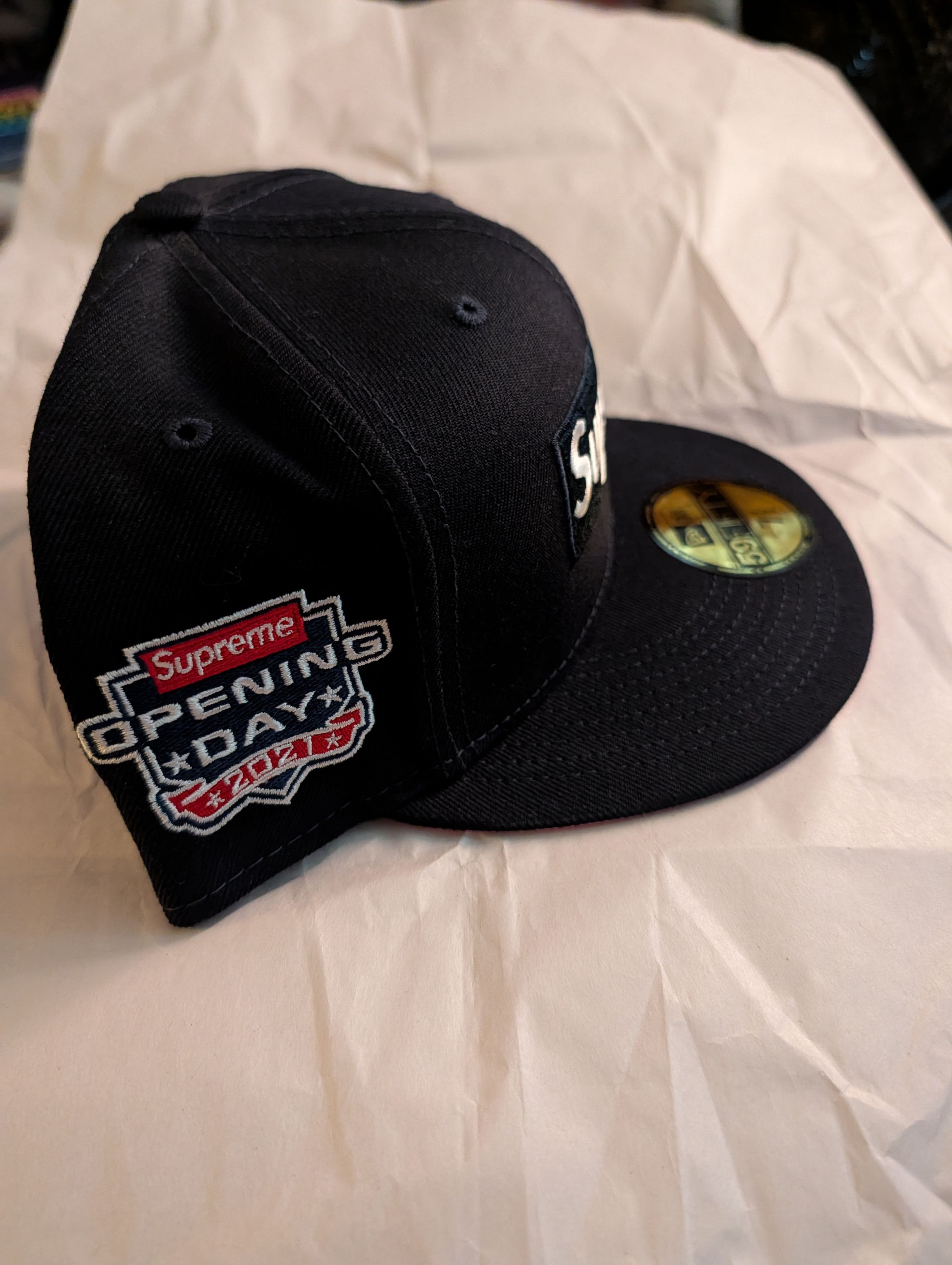 Supreme Supreme No Comp Box Logo Fitted Hat ss21 Navy 7 1/2 Size ONE SIZE - 2 Thumbnail