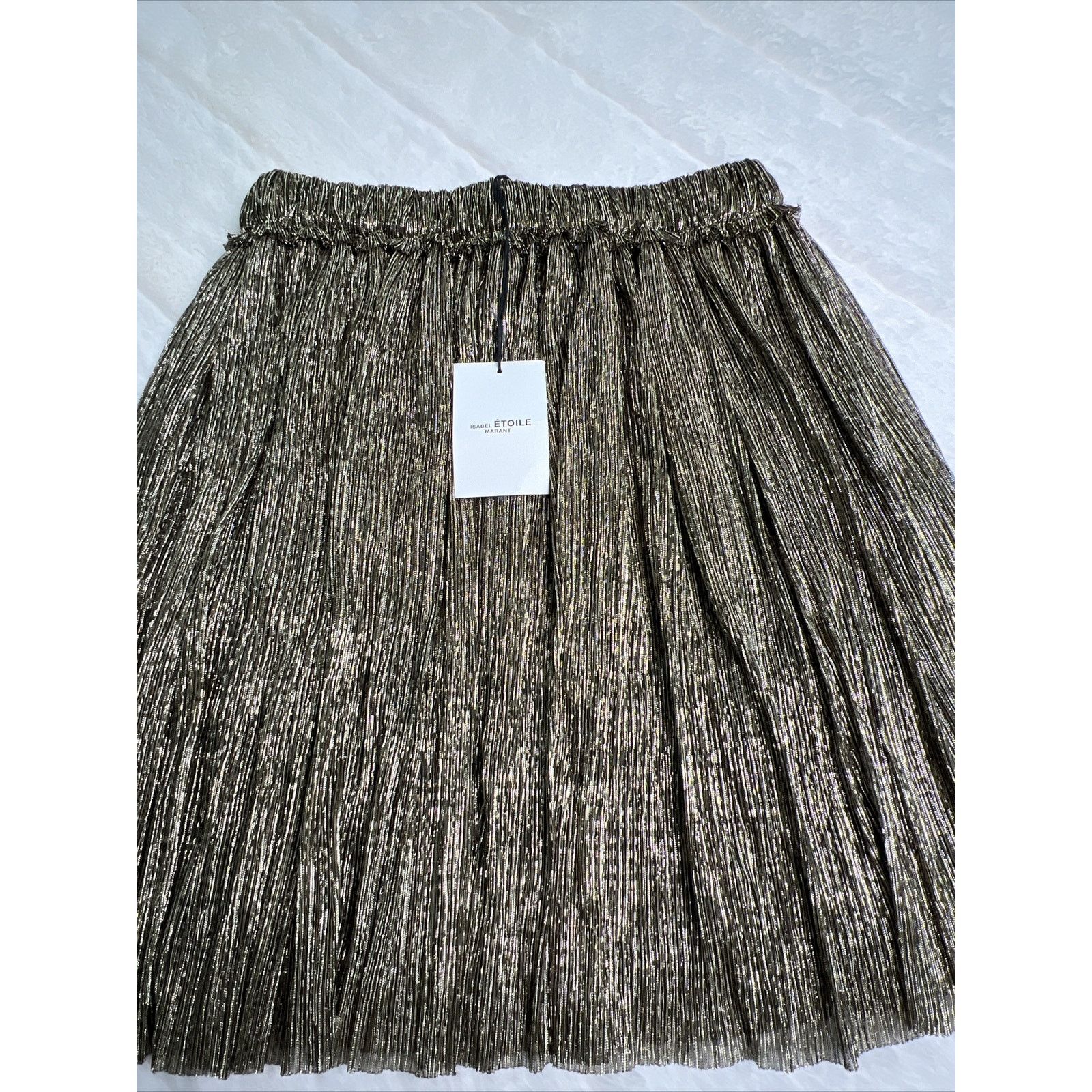 Isabel Marant ISABEL MARANT-Etoile Mini Skirt-Dore/Gold-Size 34- W/Tag’s Size 25" / US 0 / IT 36 - 2 Thumbnail