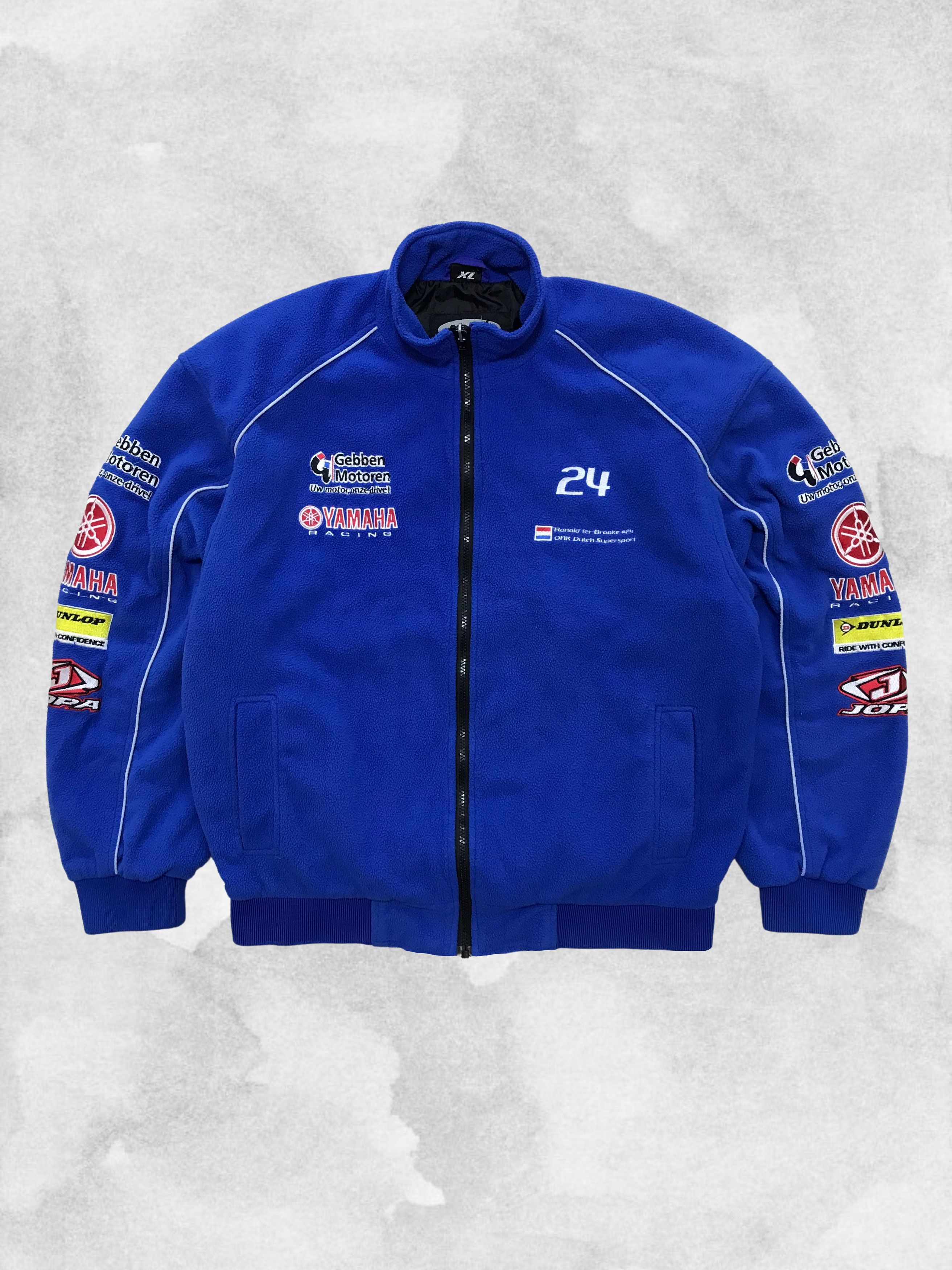 Yamaha YAMAHA Vintage Bomber Fleece Jacket Racing Motorcycle 90s Size US XL / EU 56 / 4 - 1 Thumbnail