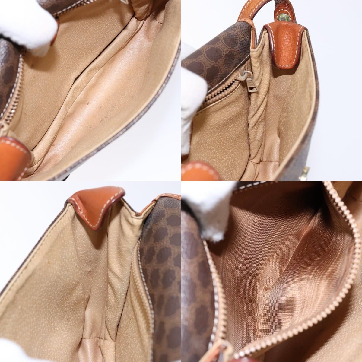 Celine CELINE Macadam Canvas Shoulder Bag Pvc Brown Gold Size ONE SIZE - 12 Thumbnail