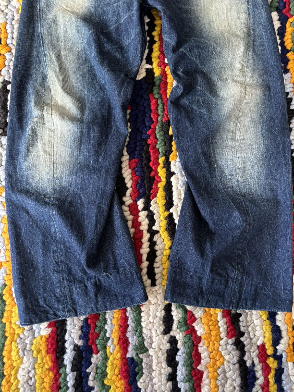 Levi's Vintage Clothing Levis Engineered Twisted Leg Denim Buckle Back Size US 34 / EU 50 - 4 Thumbnail
