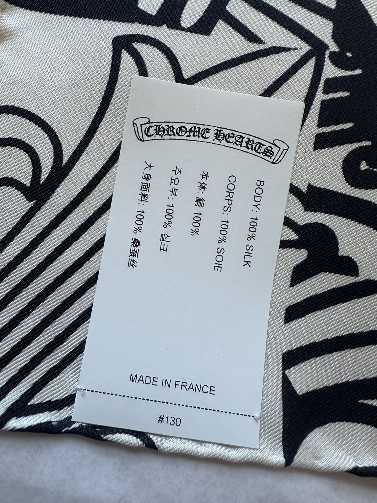 Chrome Hearts Chrome hearts 100% Silk Square Scarf Size ONE SIZE - 4 Thumbnail