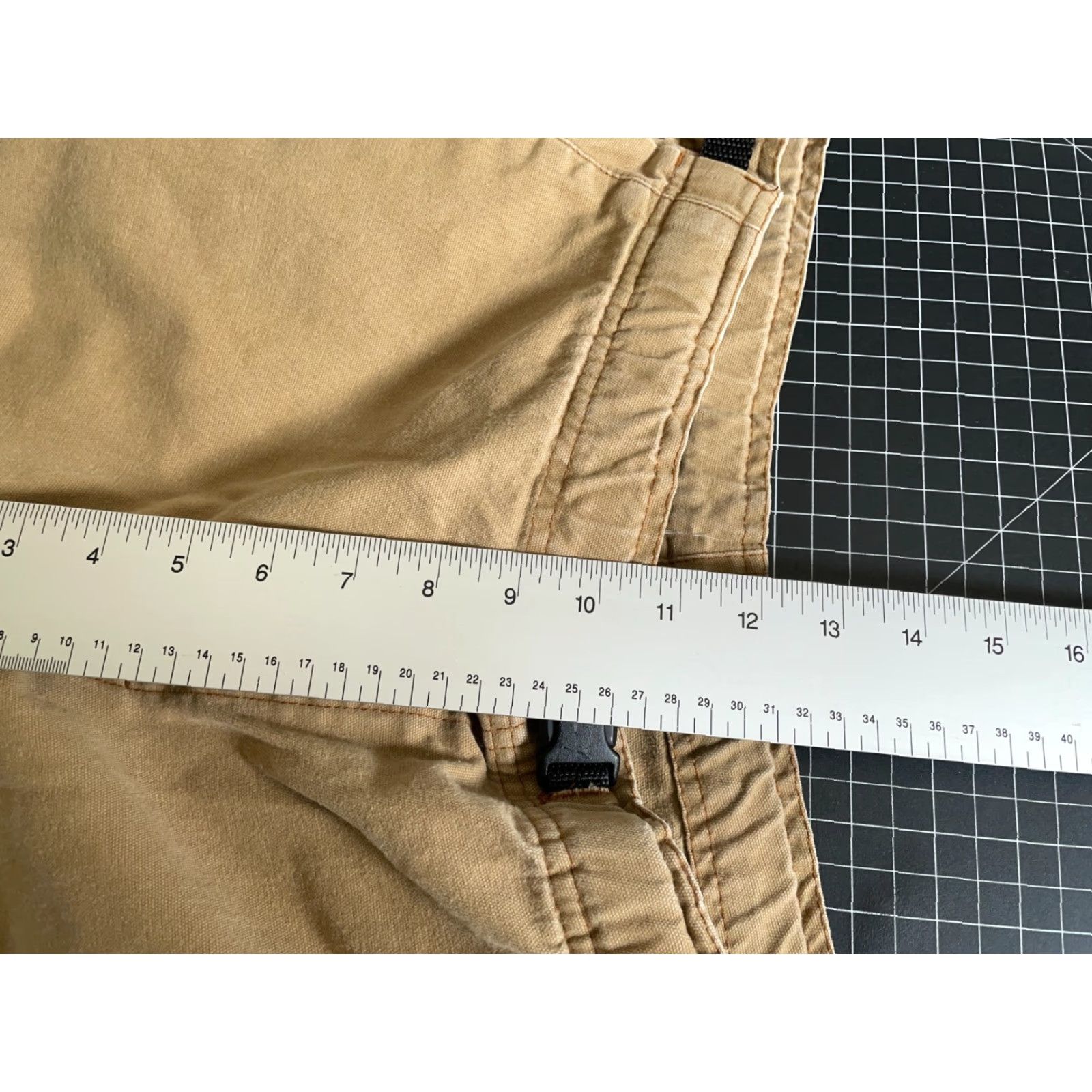 Prana VINTAGE prAna Carpenter Pants Belted Canvas Workwear US Made Brown Men’s Large (34 x 29) Fall Winter Seasonal Size US 34 / EU 50 - 7 Thumbnail