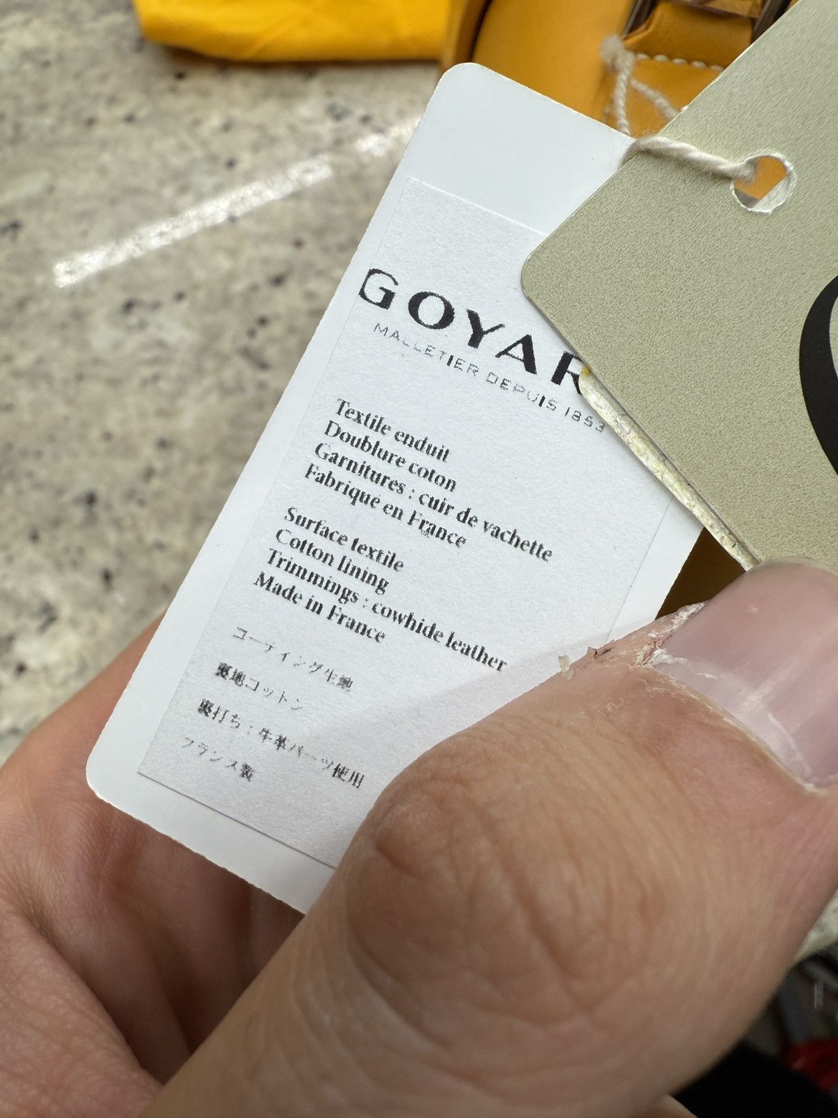 Goyard Goyard Yellow Mini Bag Size ONE SIZE - 8 Thumbnail