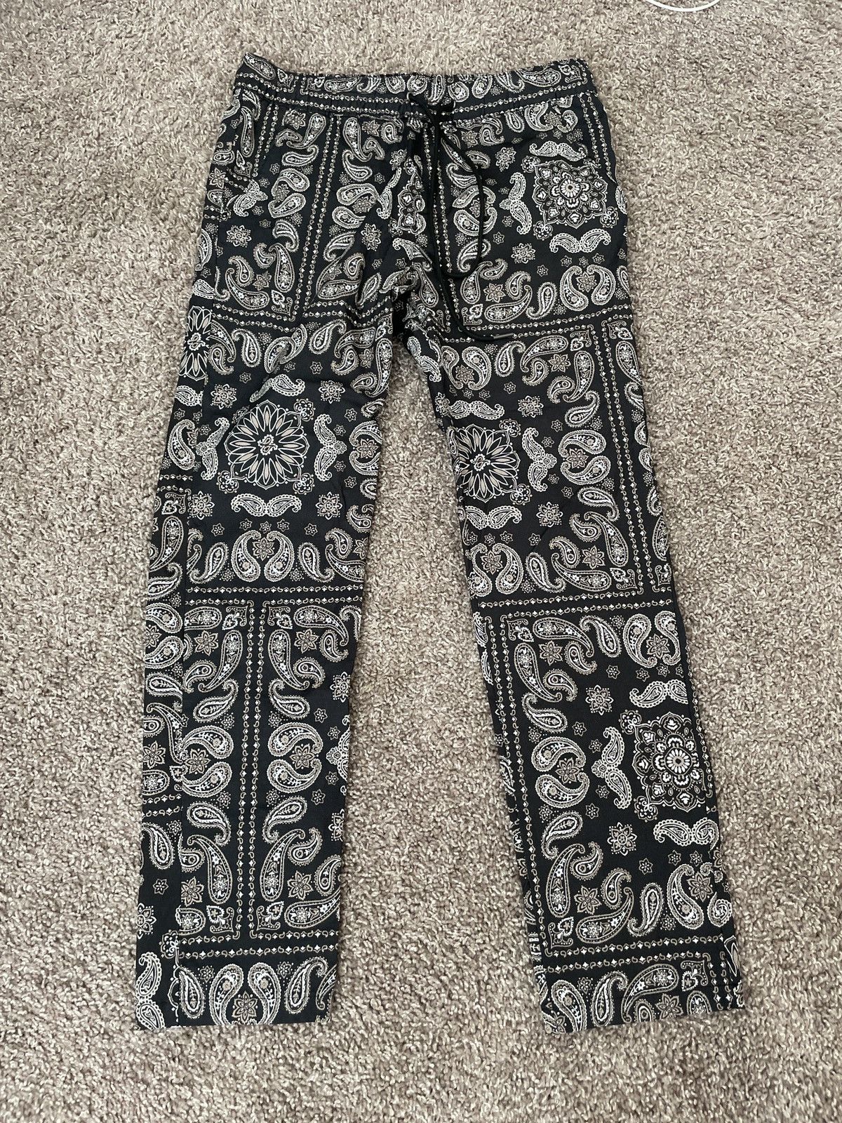 Pacsun Navy paisley joggers Size US 32 / EU 48 - 3 Thumbnail