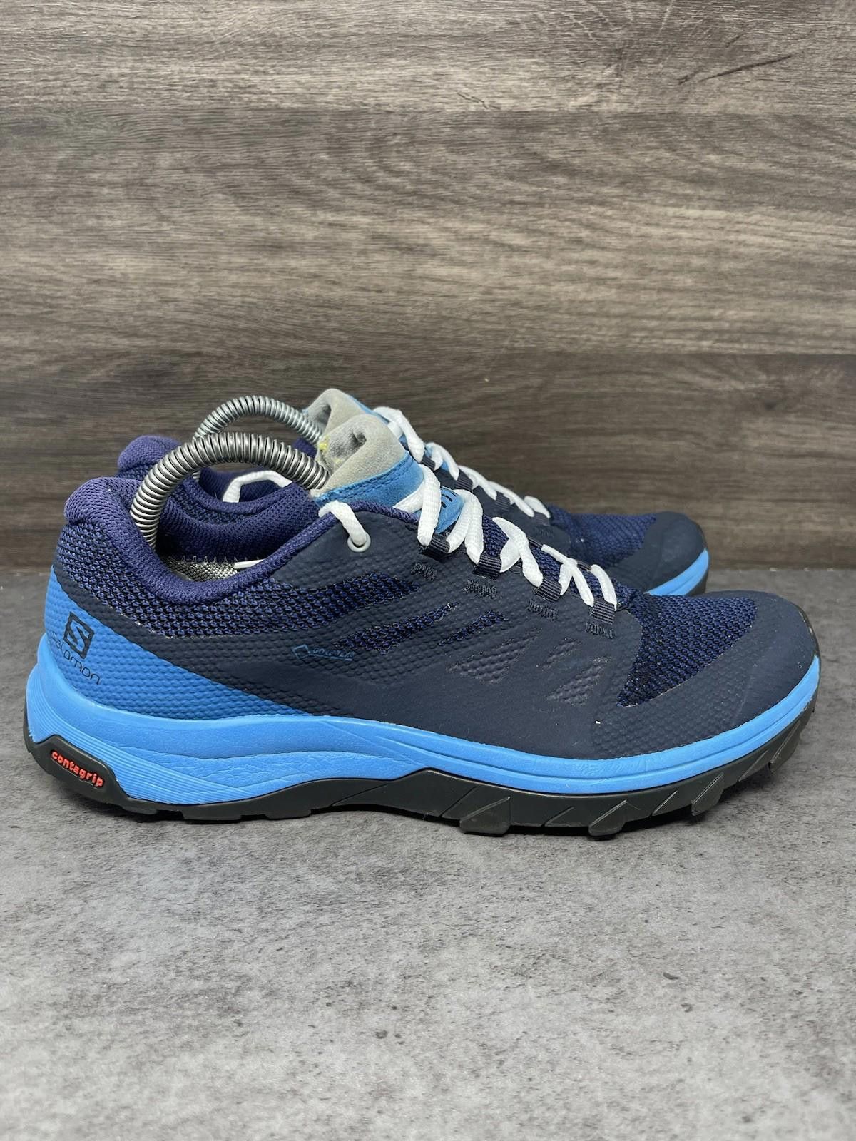 Salomon Salomon Outline GTX Shoes Mens Size 7.5 Black Blue Sneaker Size US 7.5 / EU 40-41 - 5 Thumbnail