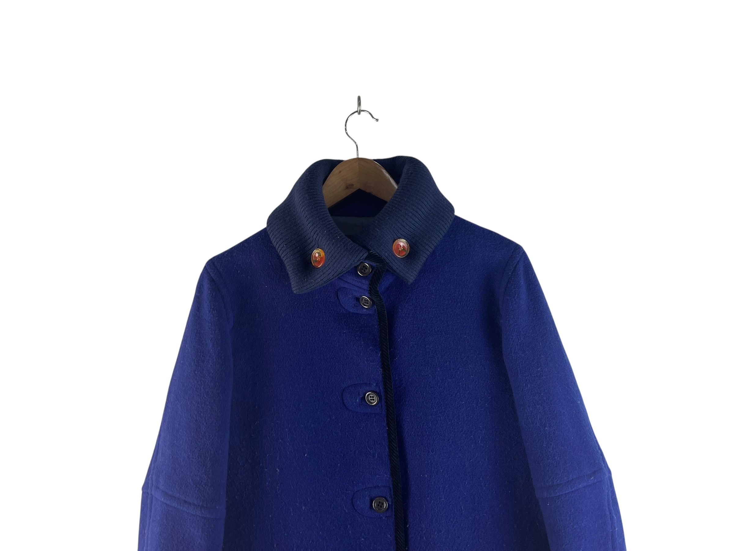 mercibeaucoup Mercibeaucoup A-net Blue Wool Short Coat Boxy Jacket Size US M / EU 48-50 / 2 - 9 Thumbnail