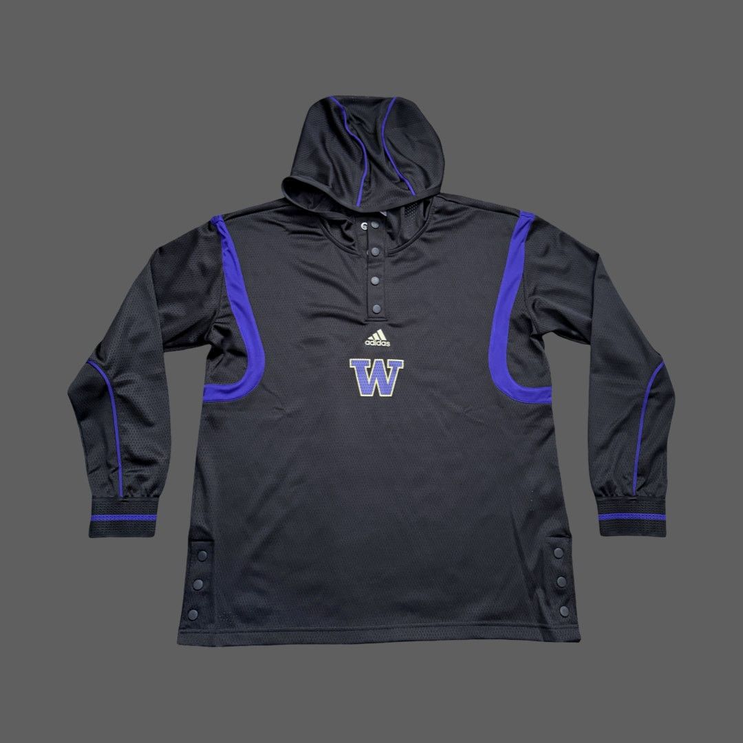 Adidas adidas UW Huskies University of Washington Mesh Hoodie Black Size US L / EU 52-54 / 3 - 1 Thumbnail
