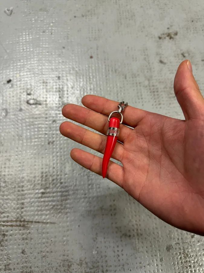 Dolce & Gabbana 2000s Dolce & Gabbana Red Tooth Necklace Size ONE SIZE - 6 Thumbnail