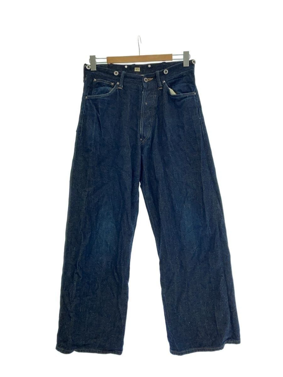 Taiga Takahashi Cotton Denim Trousers C. 1920s Damaged Indigo Size US 32 / EU 48 - 1 Thumbnail