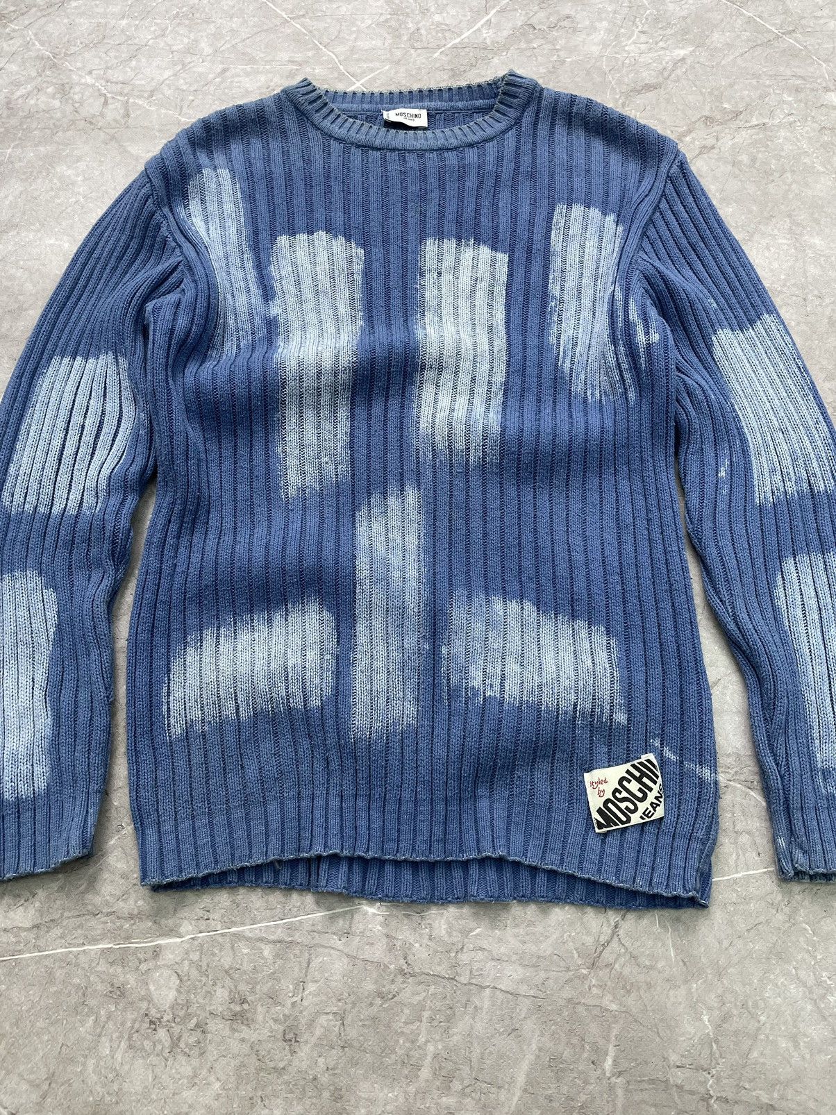 Hysteric Glamour × If Six Was Nine × Moschino Vintage Avant Garde Sweater zip striped ribbed Japanese y2k Size US L / EU 52-54 / 3 - 3 Thumbnail