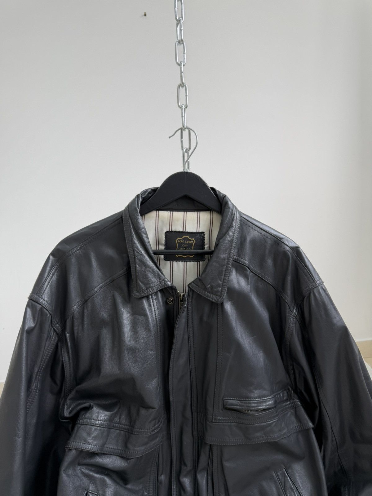 Schott Vintage Redskins Schott Style Heavy Leather Jacket Size US L / EU 52-54 / 3 - 4 Thumbnail