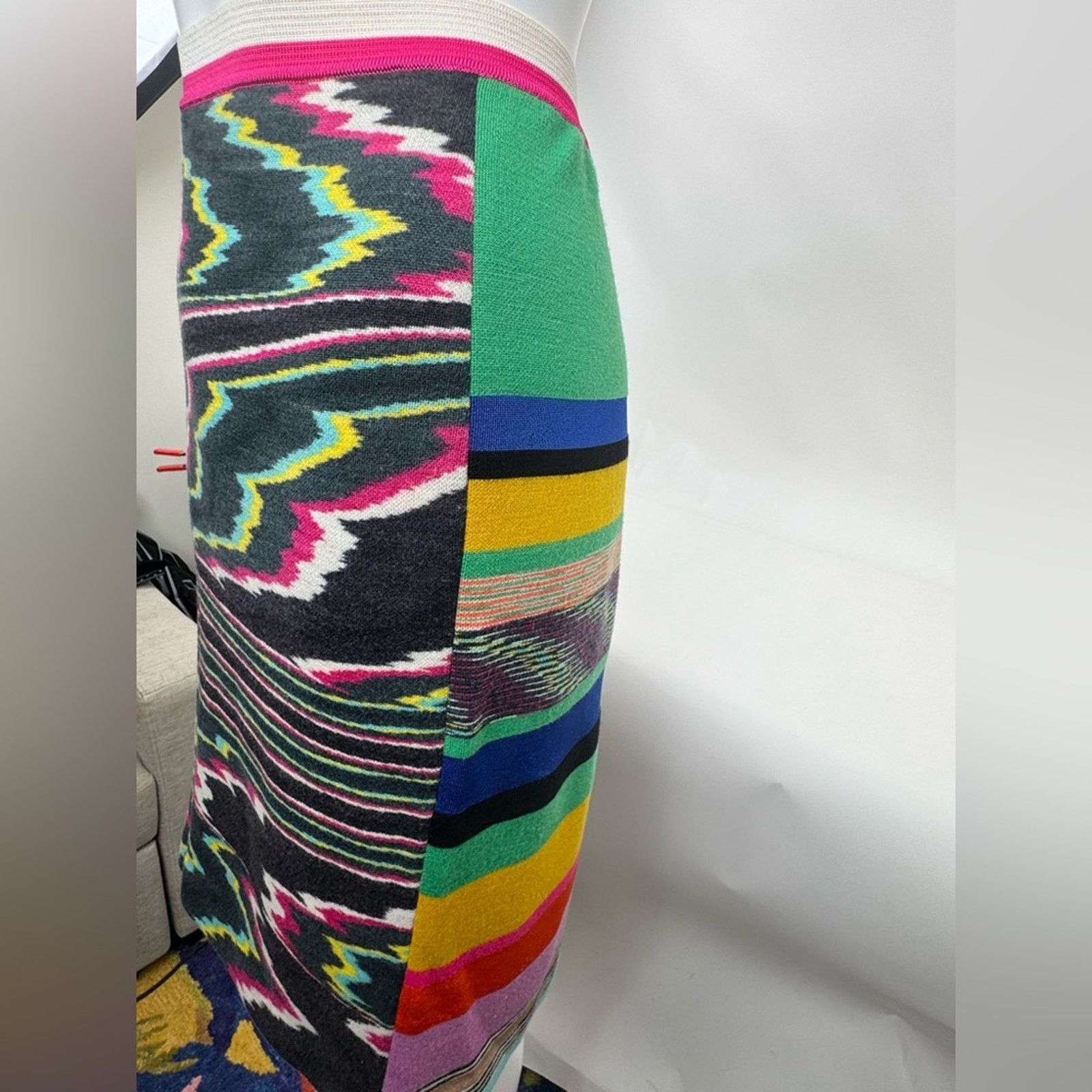 Missoni Missoni flame stitch set cotton top Size 10 Skirt Size 8 Size 30" / US 8 / IT 44 - 7 Thumbnail