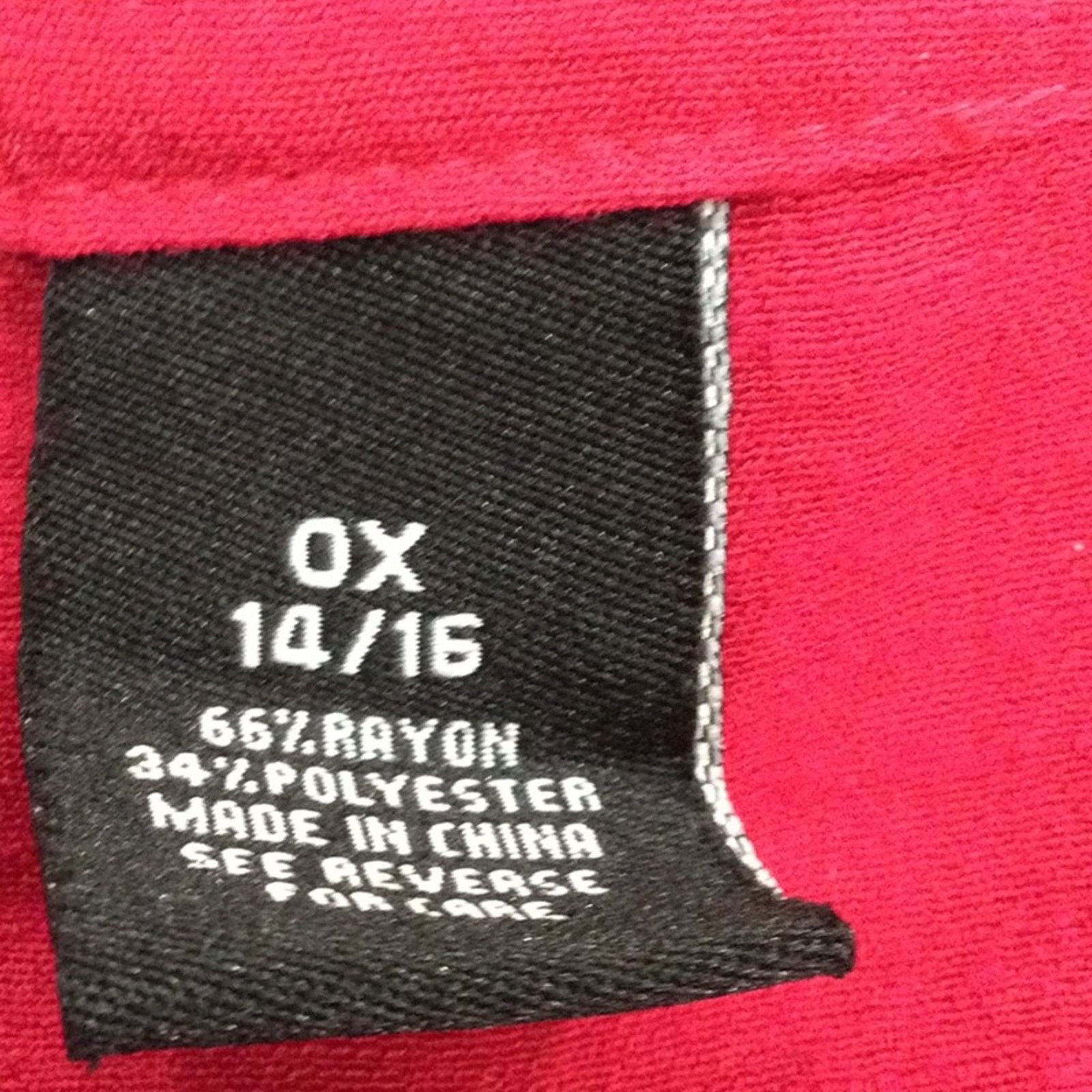 Other Maggie Barnes Embroidered Red V-neck 3/4 Split Sleeve Top 0X Size XL / US 12-14 / IT 48-50 - 11 Thumbnail