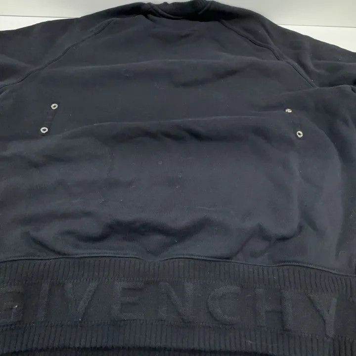 Givenchy Givenchy Givenchy Black Logo Zip Detail Sweatshirt -2507 Size US XS / EU 42 / 0 - 9 Thumbnail