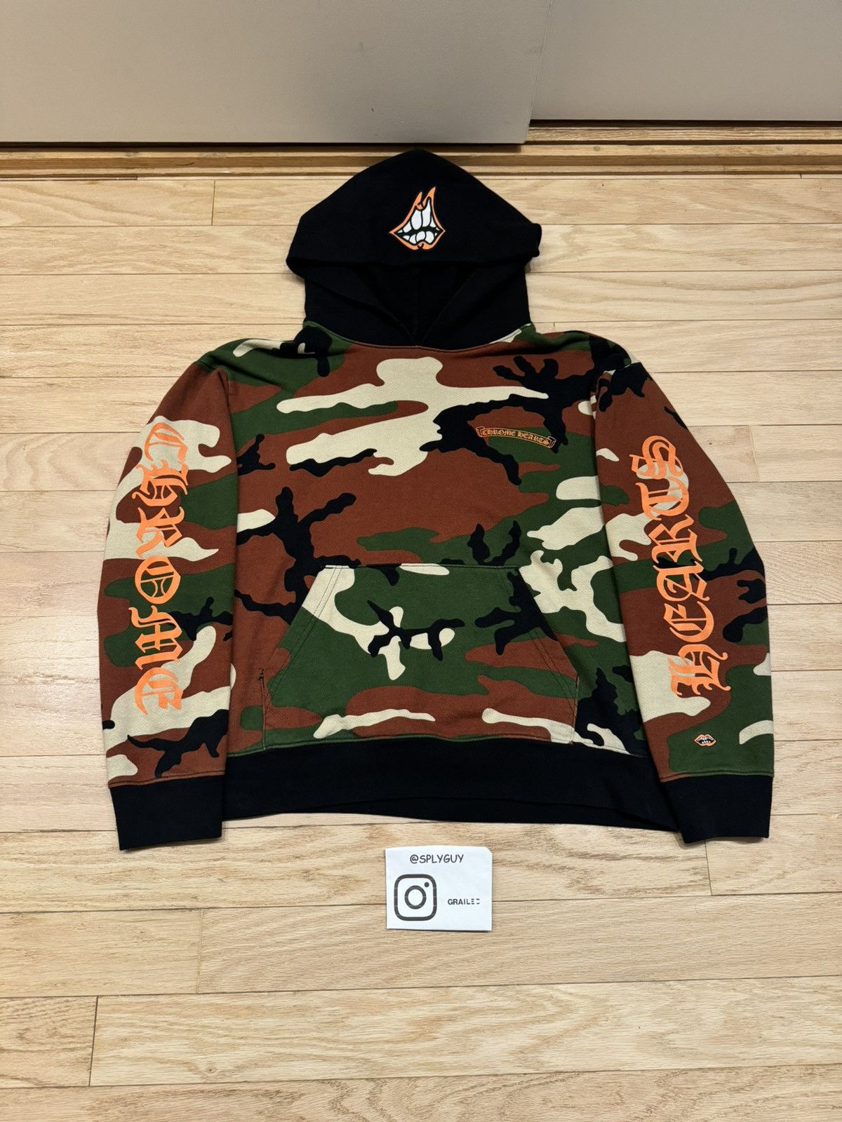 【Chrome Hearts】Matty Boy Caution Hoodie★フーディ★Camo Chrome Hearts Matty Boy Caution Hoodie Camo Men's - US