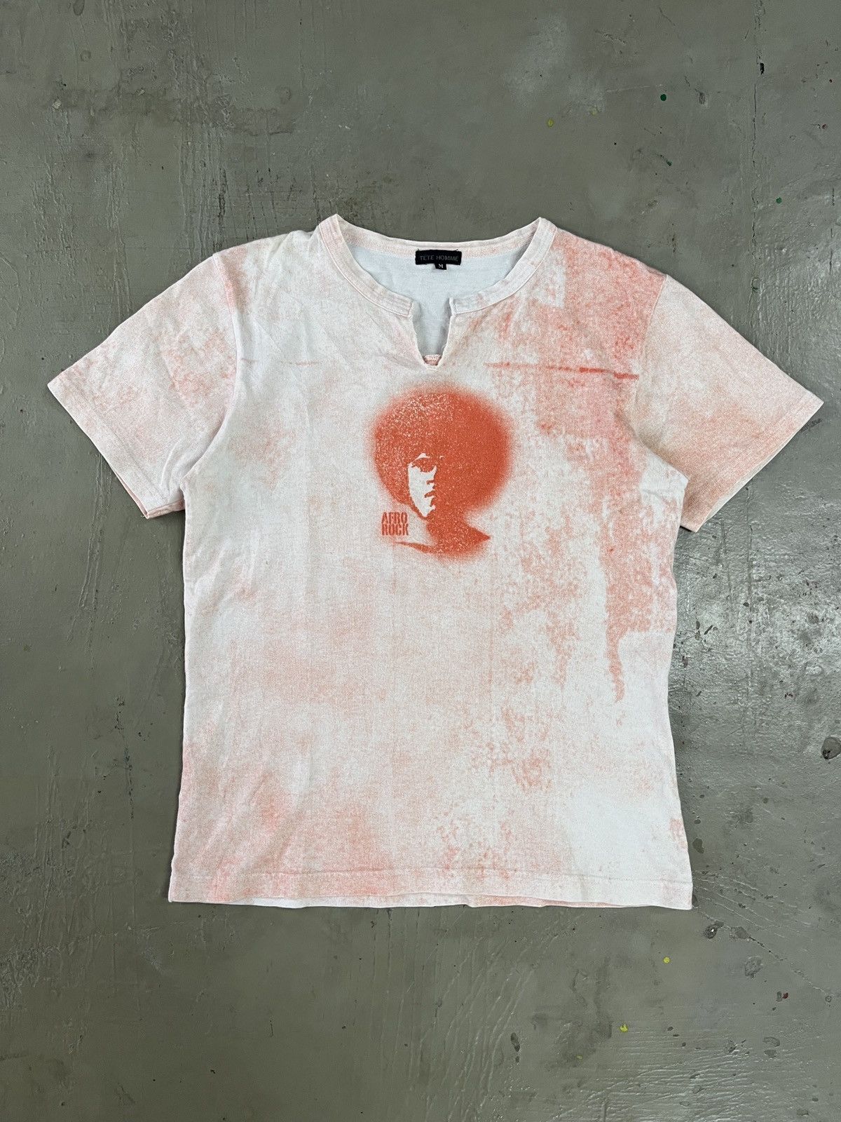 Issey Miyake 1990's Vintage Issey Miyake Tete Homme Afro Rock Shirt Size US S / EU 44-46 / 1 - 1 Thumbnail