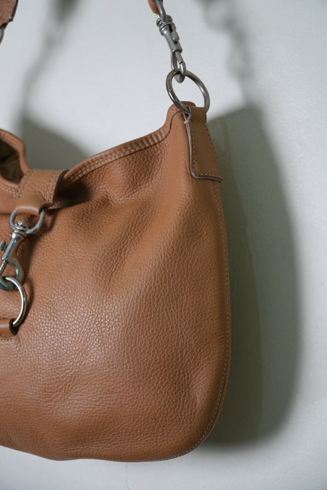 Miu Miu Miu Miu Prada Brown Grained Leather Hobo Shoulder Bag Size ONE SIZE - 4 Thumbnail