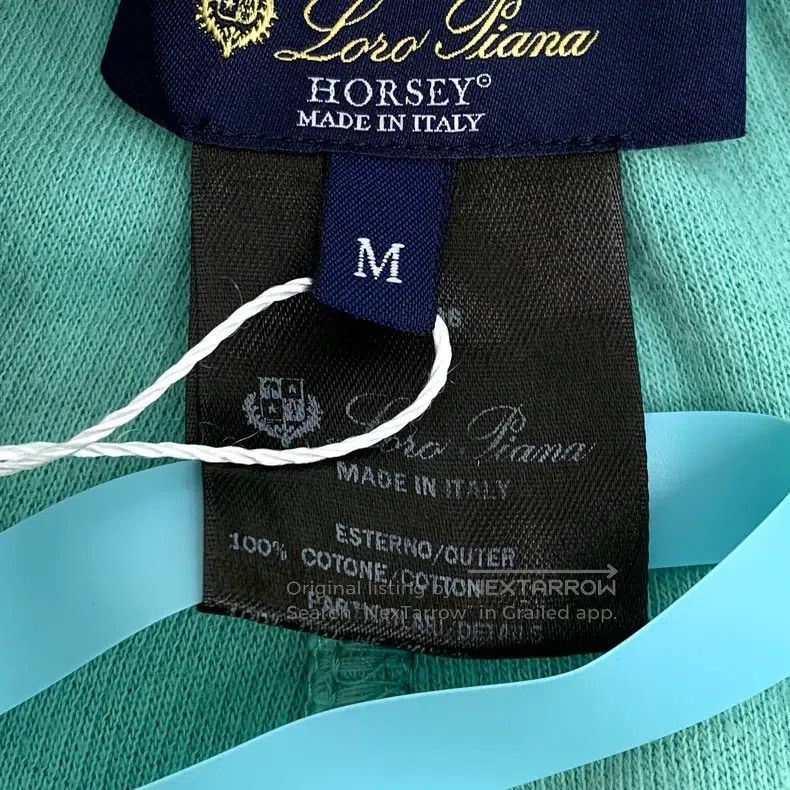 Loro Piana Loro Piana size M Green Cotton Drawstring Casual Knit Trous Size 23" - 6 Thumbnail