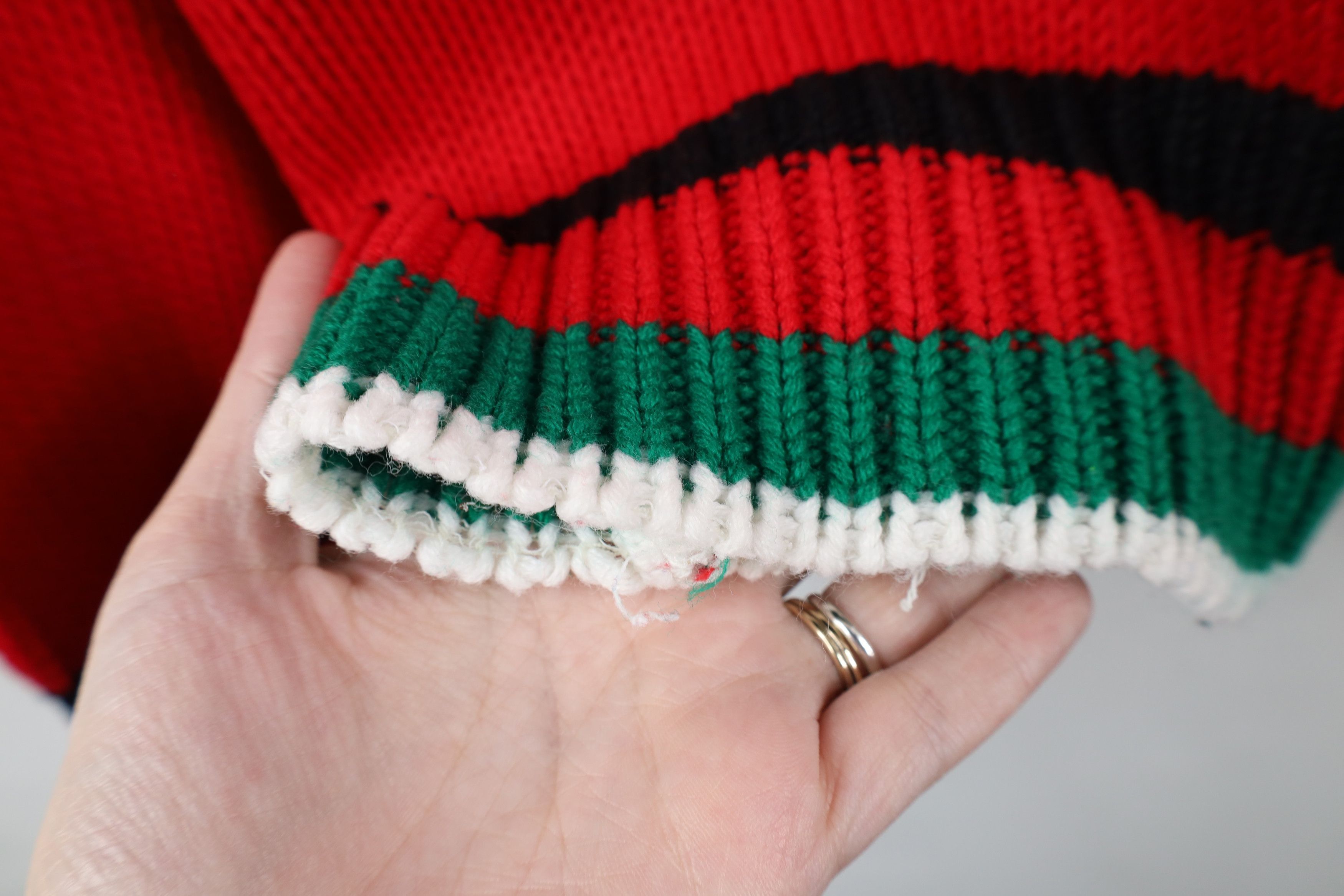 Vintage Vintage 90s Streetwear Panda Bear Knit Crewneck Sweater Size 3XL / US 20-22 - 7 Thumbnail