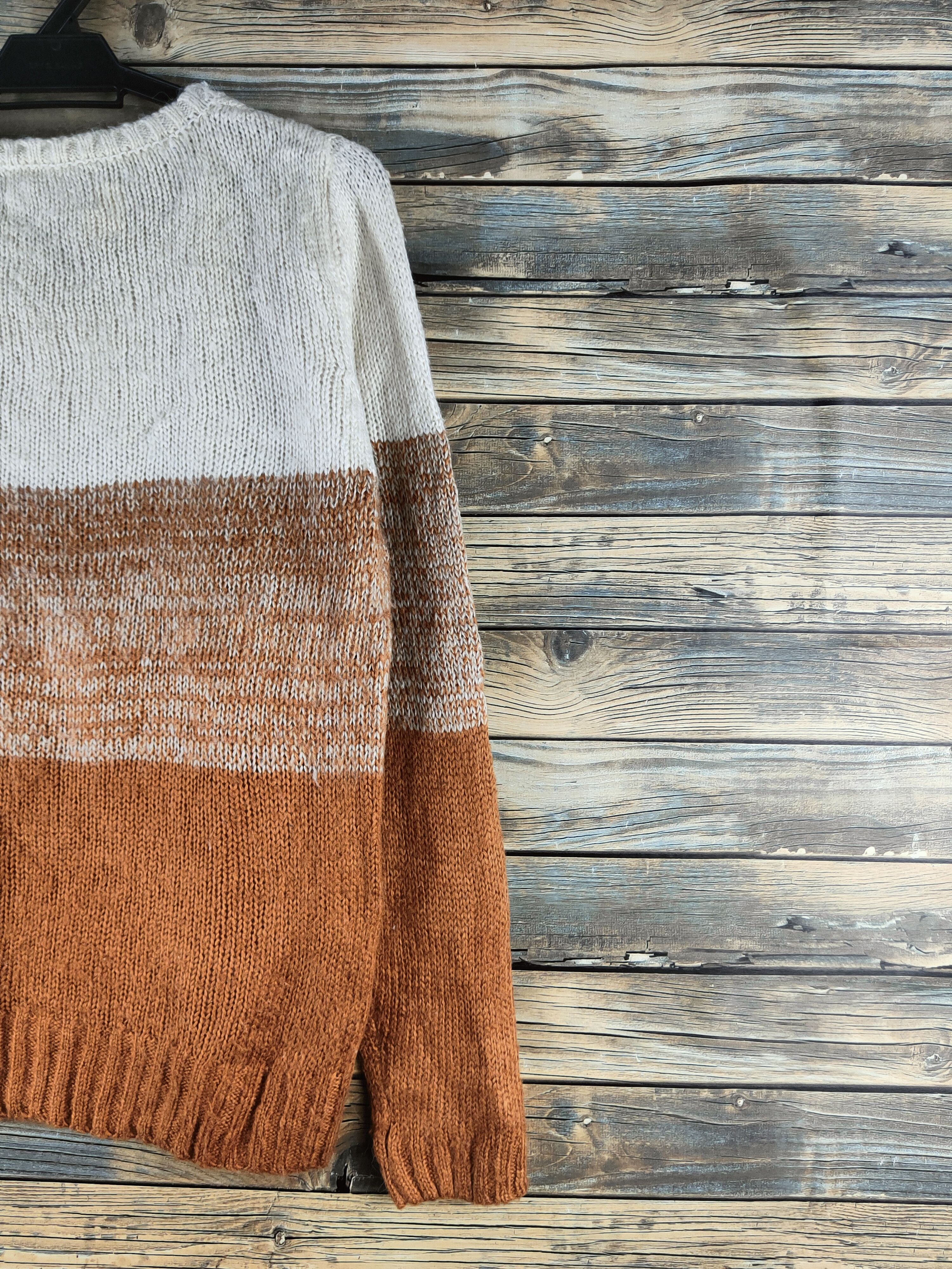 Japanese Brand DL Word Broken Brown Knitwear Sweatshirts #46-974 Size M / US 6-8 / IT 42-44 - 9 Thumbnail