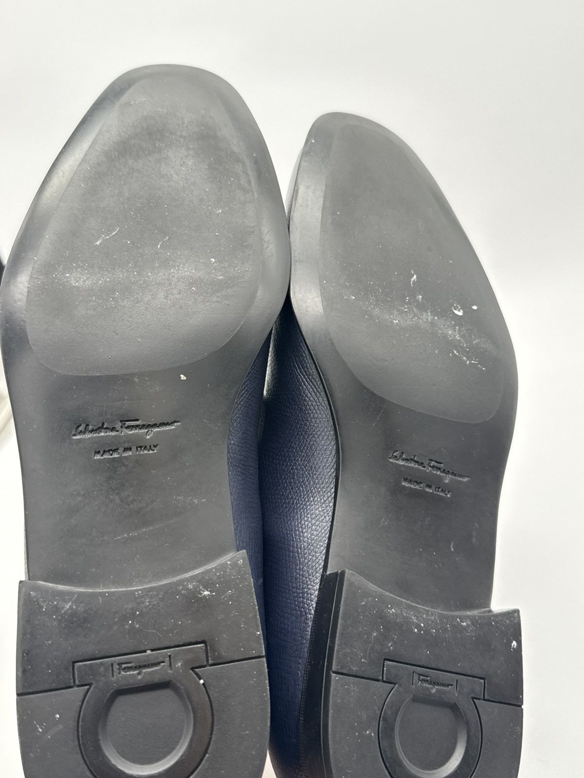 Salvatore Ferragamo Ferragamo Men’s Navy Blue Moccasin with Gancini Size 8 US Size US 8 / EU 41 - 9 Thumbnail