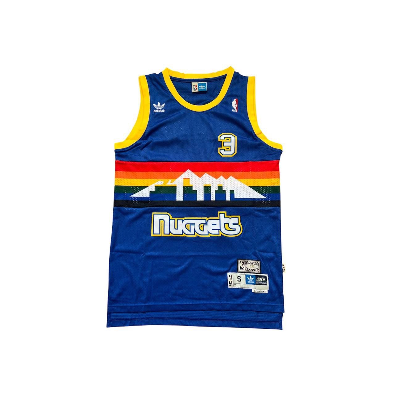 NBA 1987 NBA DENVER NUGGETS #3 IVERSON REMAKE BASKETBALL JERSEY Size US S / EU 44-46 / 1 - 1 Thumbnail