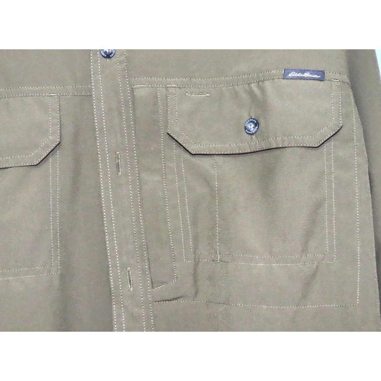 Eddie Bauer VINTAGE Eddie Bauer Long Sleeve Vented Outdoor Shirt Mens L Classic Olive NWOT Size US L / EU 52-54 / 3 - 5 Thumbnail
