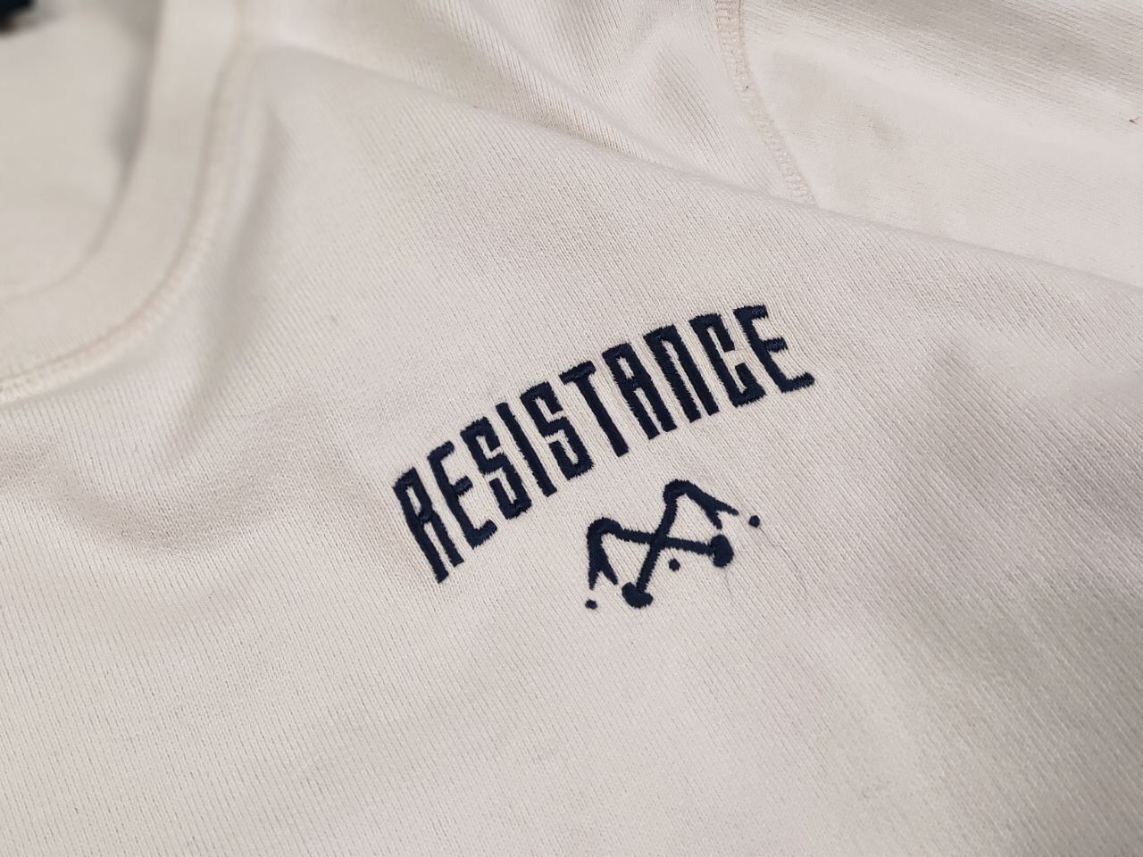 Bleu De Paname Bleu De Paname Crew Check Logo Jumper Beige Sweatshirt Size US M / EU 48-50 / 2 - 16 Thumbnail