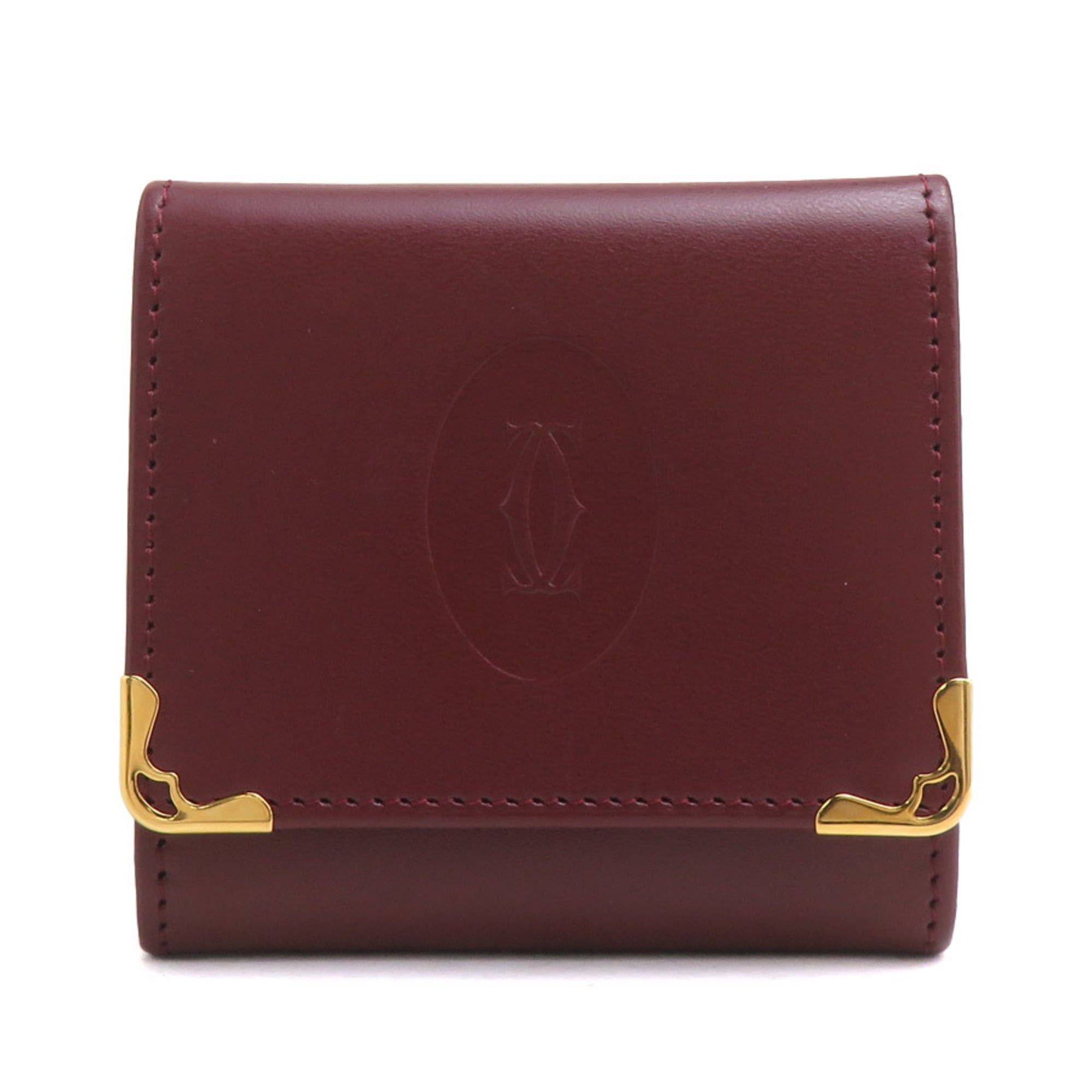 Cartier Cartier wallet/coin purse, Must Line leather, Bordeaux, for men and women, r11203a Size ONE SIZE - 1 Thumbnail