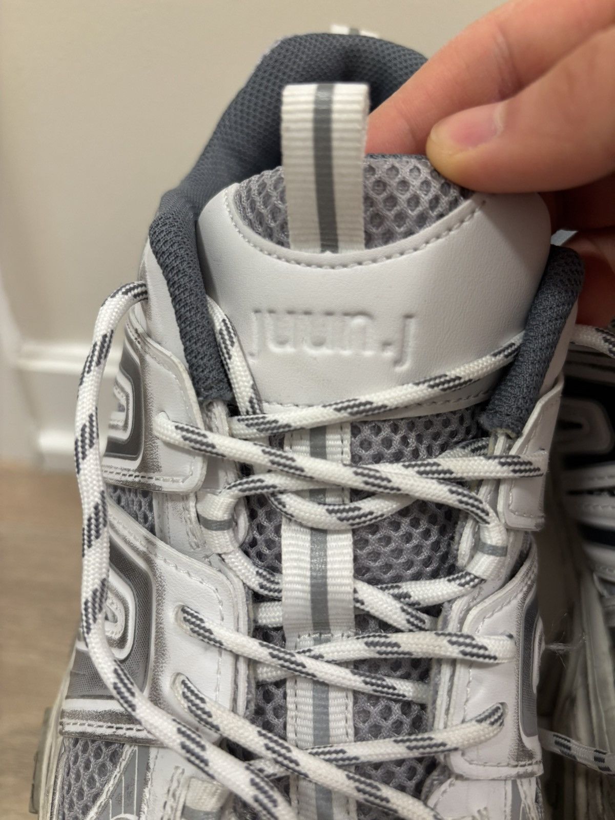 Juun.J juun.j White/Gray Synthetic sneaker Size US 9 / EU 42 - 3 Thumbnail