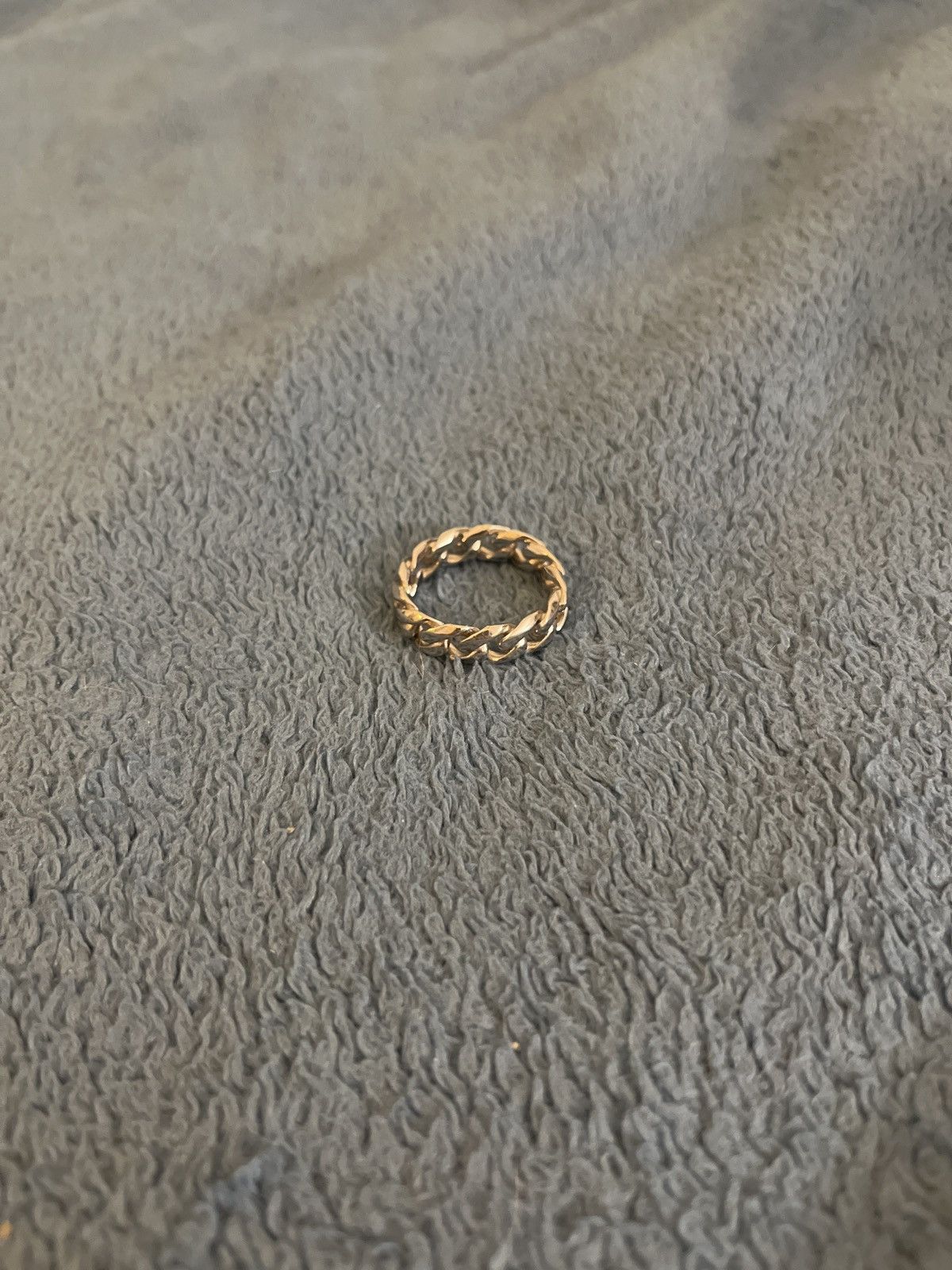Jewelry Hard Jewelry Silver Cuban Link Ring Size ONE SIZE - 1 Thumbnail