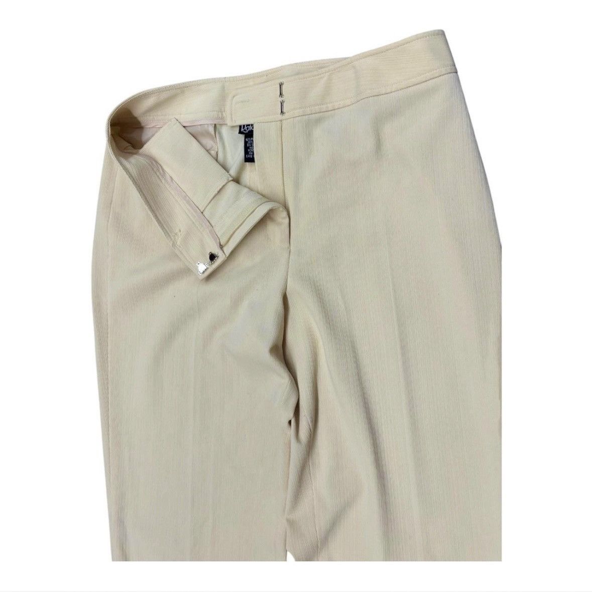 Vintage Vintage 90s Rafaella Cream Suit Pants Women Size 10 Size 32" / US 10 / IT 46 - 3 Thumbnail