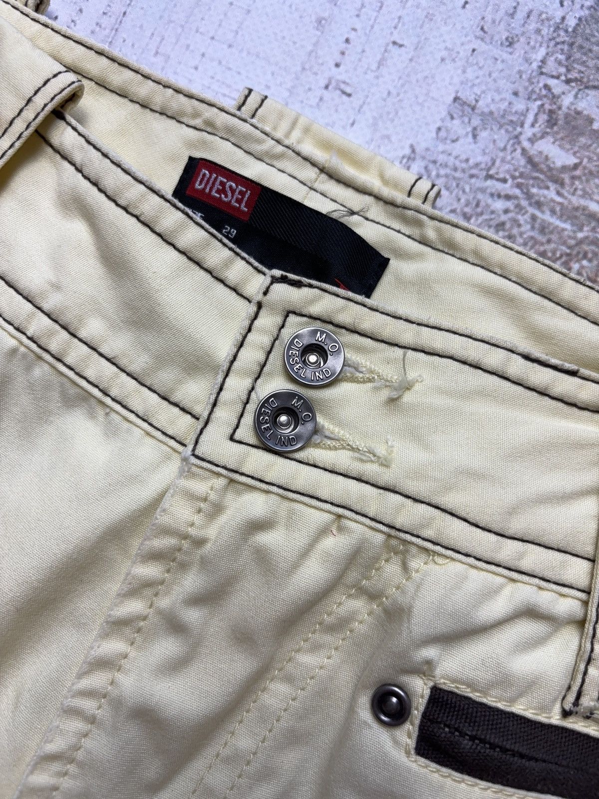 Diesel Diesel Vintage Straight Striped Pants 00s Casual Size 29" - 5 Thumbnail