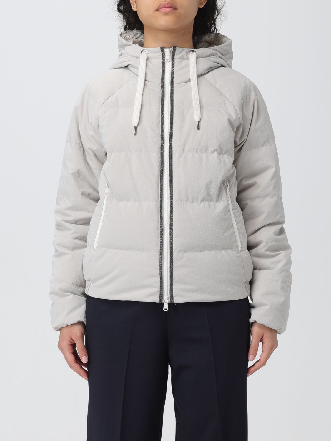 image of Brunello Cucinelli Jacket Woman Quartz, Women's (Size Medium)