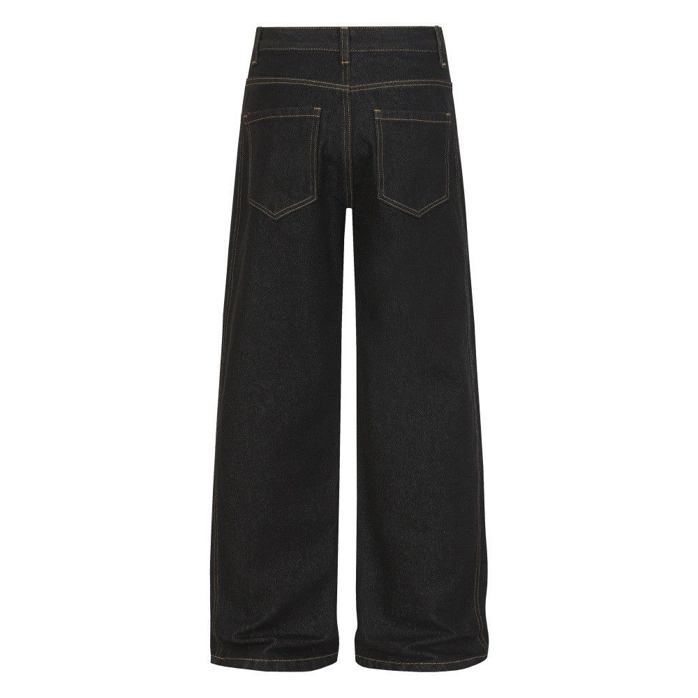 Jean Men's high-street patchwork loose casual straight leg jeans Size US 32 / EU 48 - 2 Thumbnail
