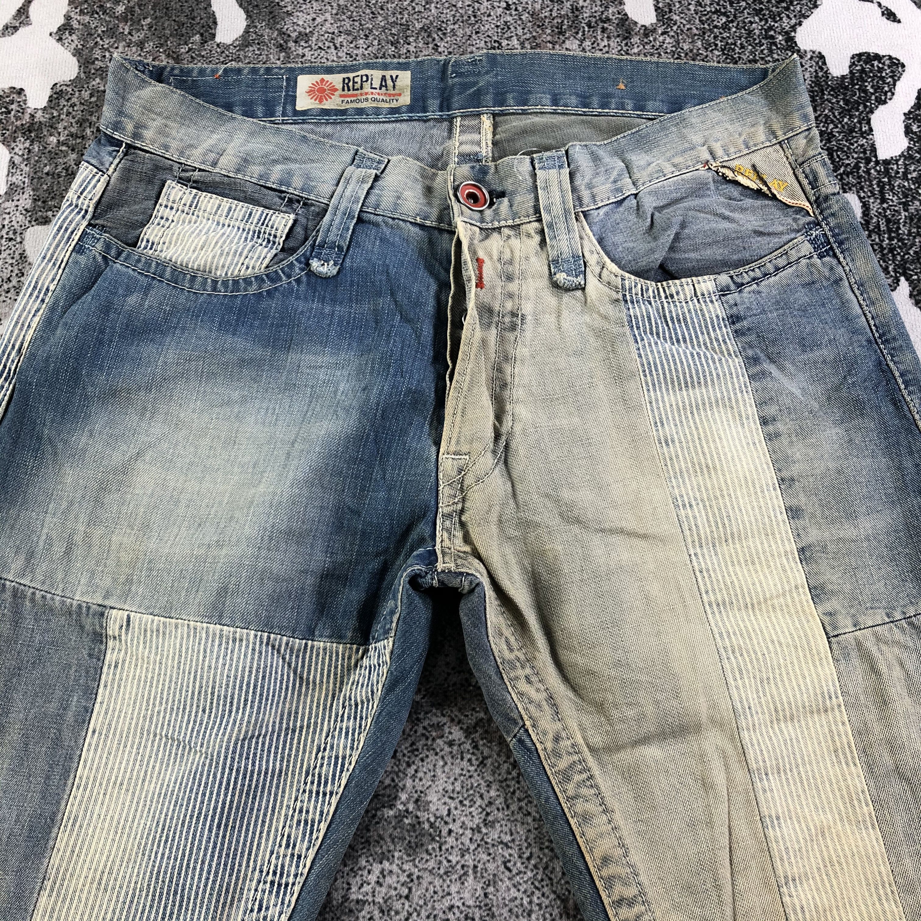 Replay Replay Jeans Patchwork Denim KJ2112 Size US 31 - 3 Thumbnail