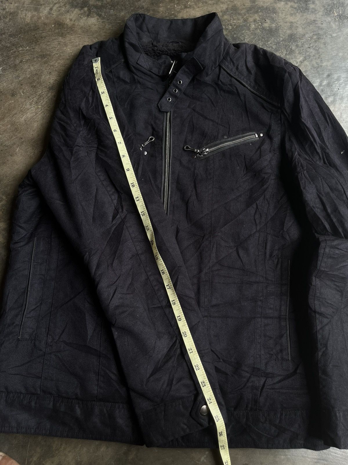 Isamu Katayama Backlash JAPANESE 00’s LOUIS CHAVLON BIKERS FUR ZIPP BONDAGE JACKET Size US L / EU 52-54 / 3 - 11 Thumbnail