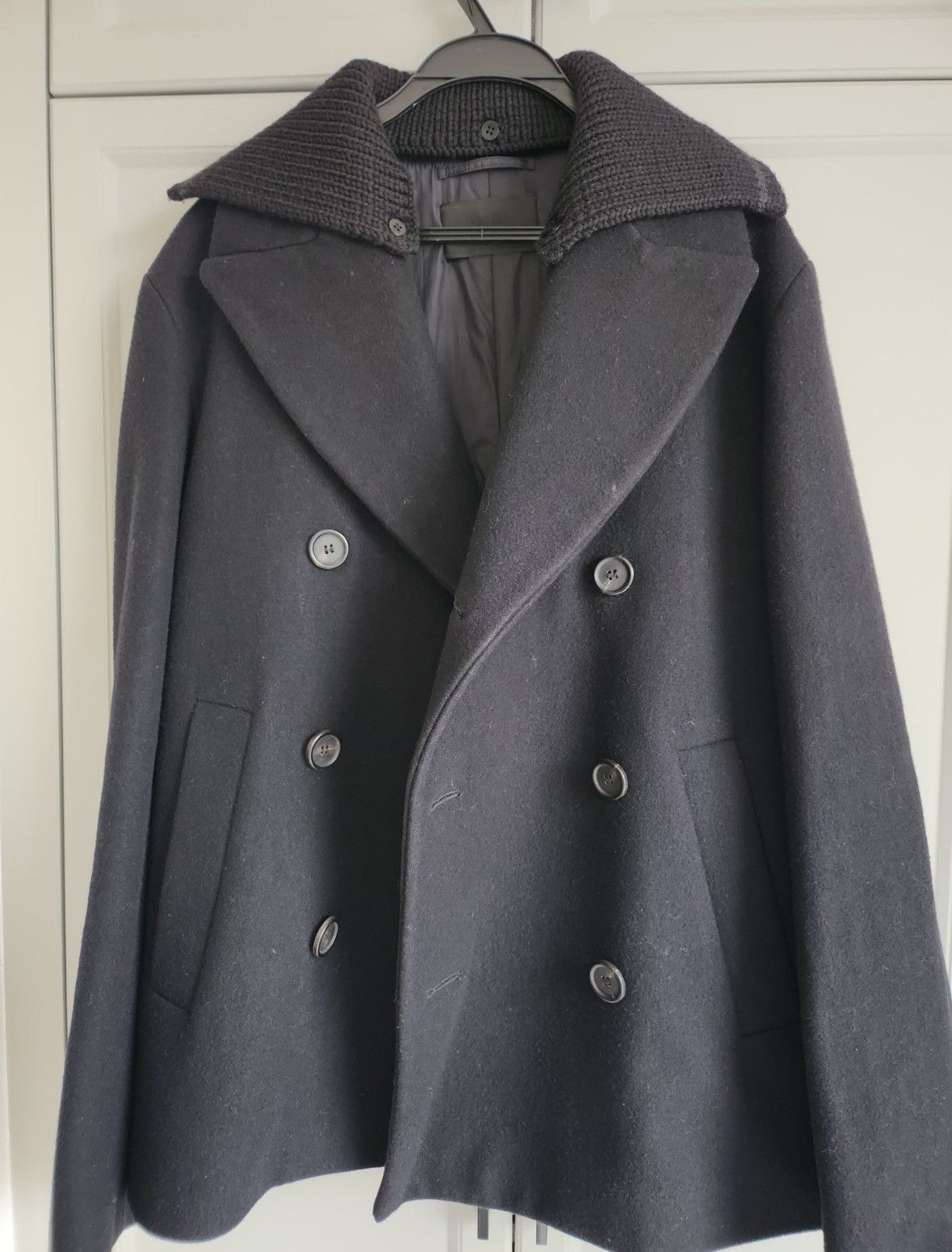 Prada Prada Black wool coat jacket 2502-Nextarrow Size US M / EU 48-50 / 2 - 2 Thumbnail