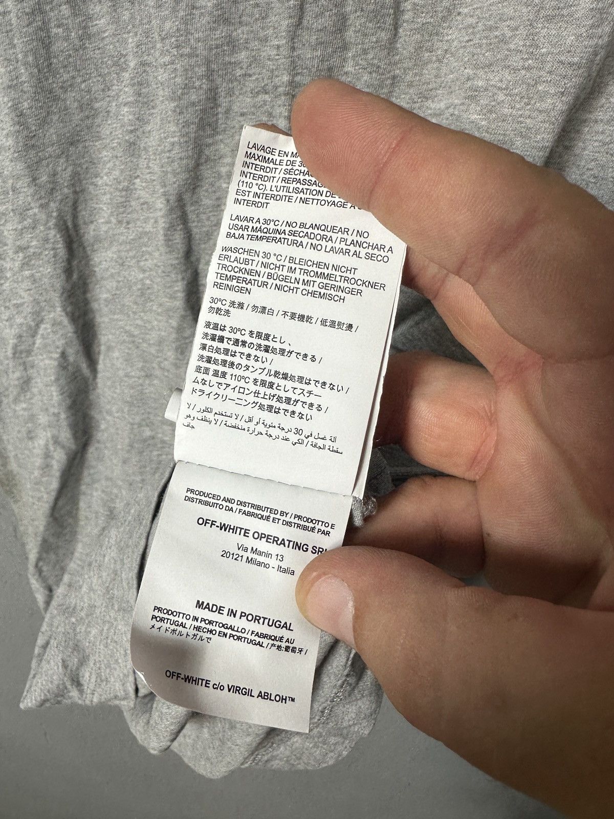 Off-White Off White Grey T-Shirt Size US XS / EU 42 / 0 - 12 Thumbnail