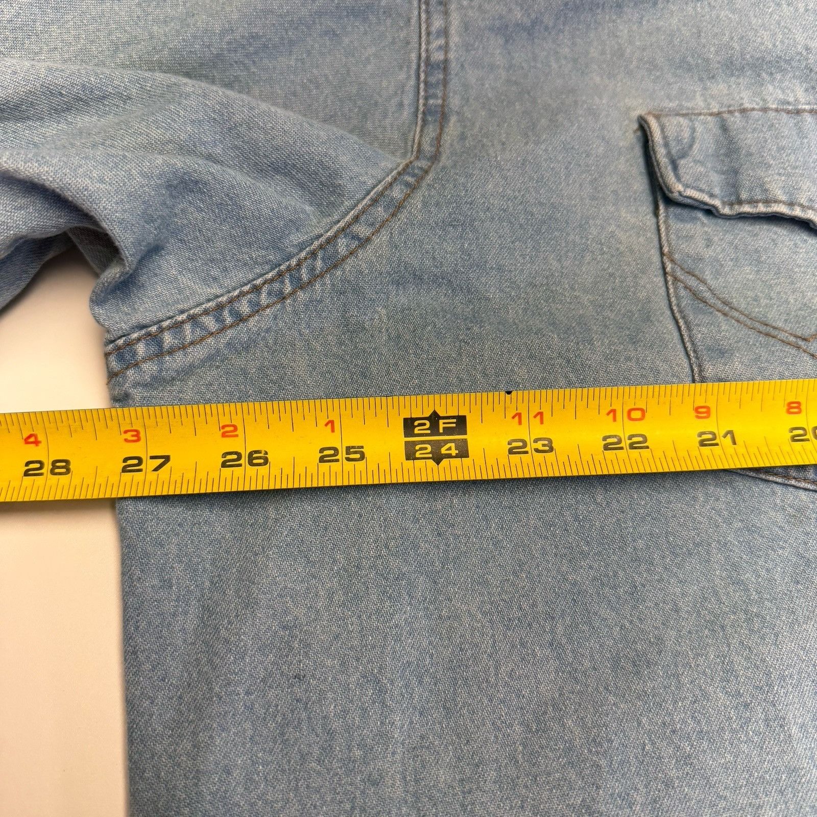 Wrangler Vintage Wrangler Pearl Snap Denim Shirt Mens 2XL 27x32 Blue Size US XXL / EU 58 / 5 - 7 Thumbnail