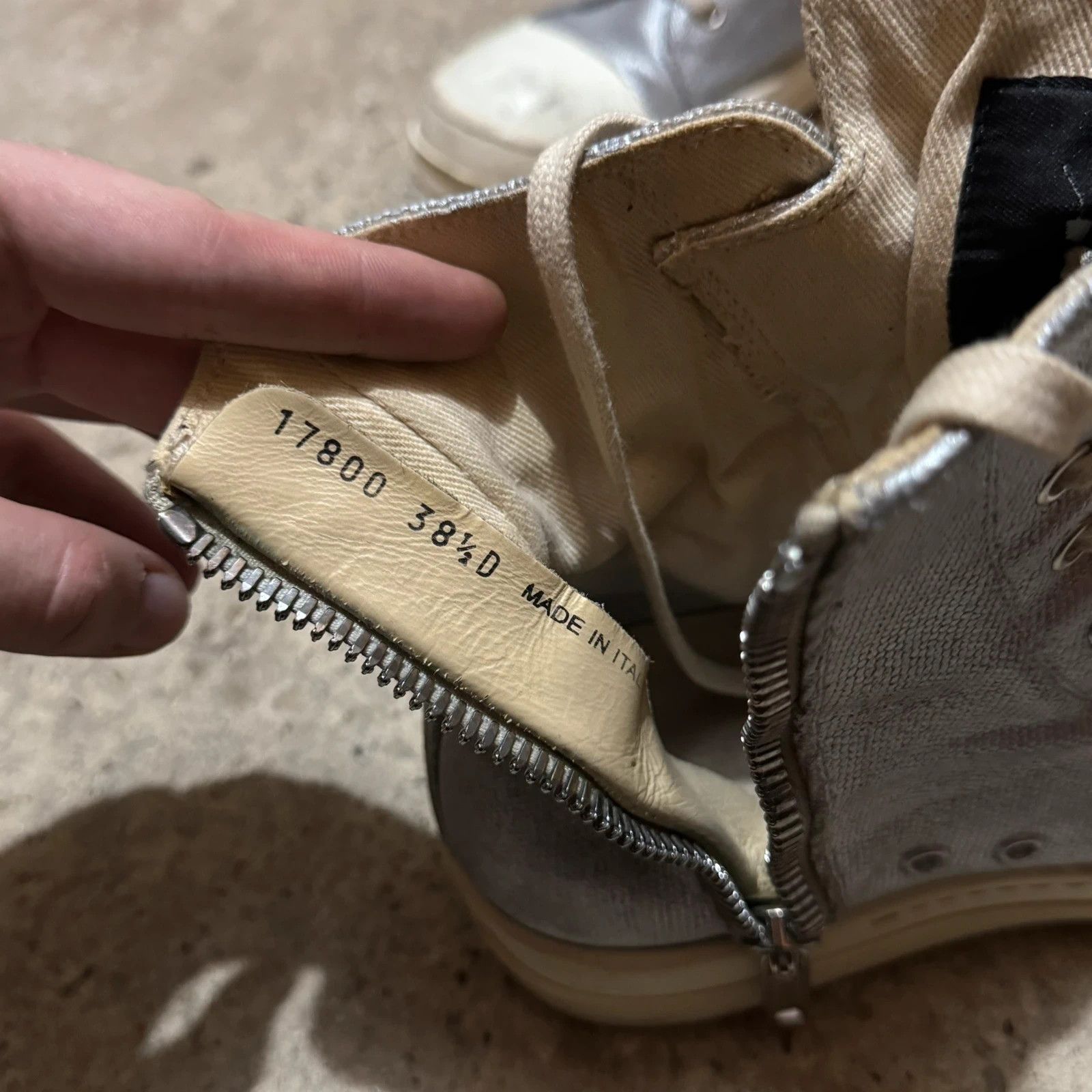 Rick Owens Rick owens drkshdw silver ramones logo Size US 8.5 / IT 38.5 - 5 Thumbnail