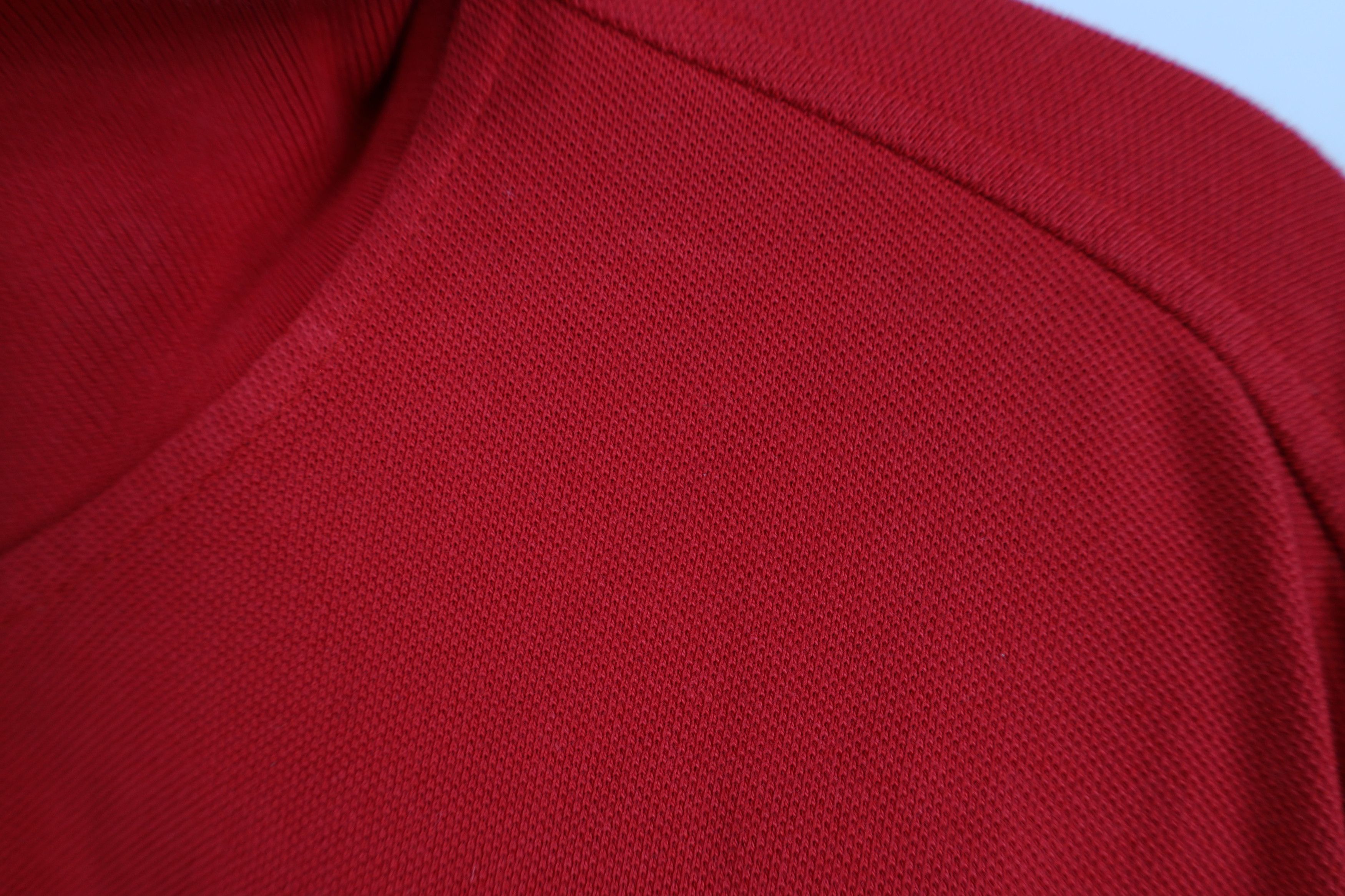 Ralph Lauren Vintage 90s Ralph Lauren Cotton Rugby Long Sleeve Polo Red Size US XL / EU 56 / 4 - 5 Thumbnail