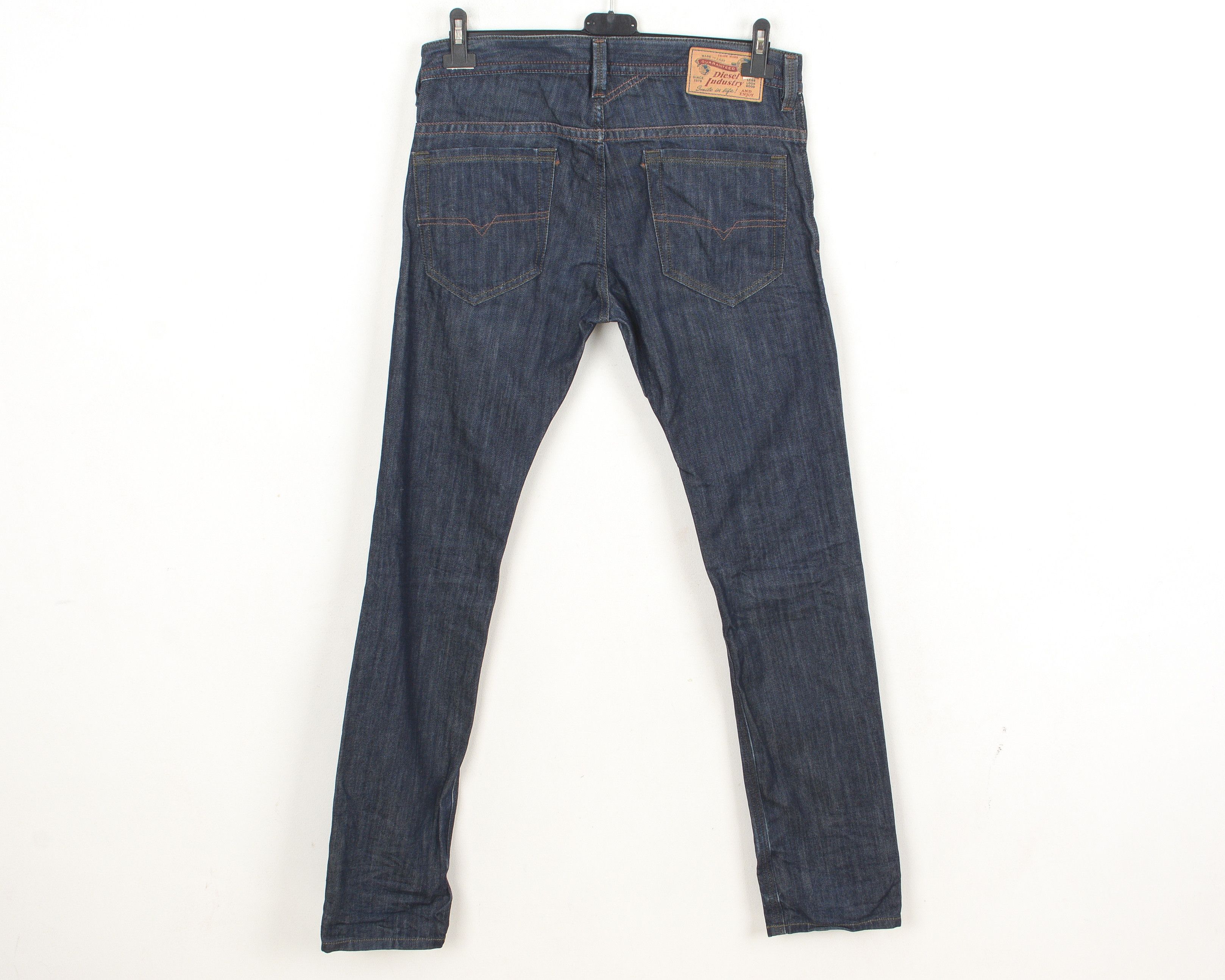 Diesel Thavar W31 L32 Slim Skinny Jeans 0880G Raw unwashed Indigo Size US 31 - 4 Thumbnail