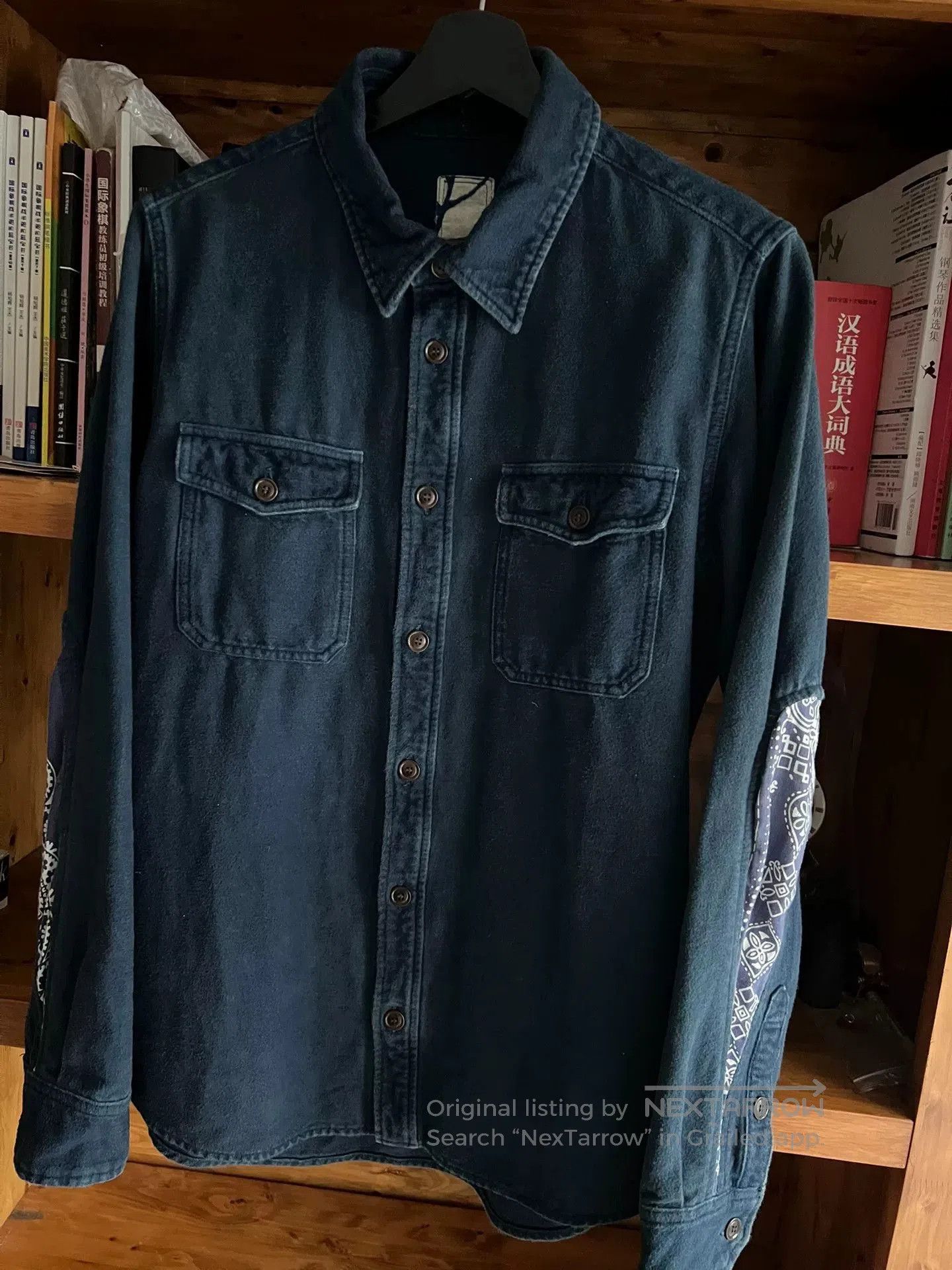 Visvim visvim blue dyed vintage style shirt. Size US M / EU 48-50 / 2 - 3 Thumbnail