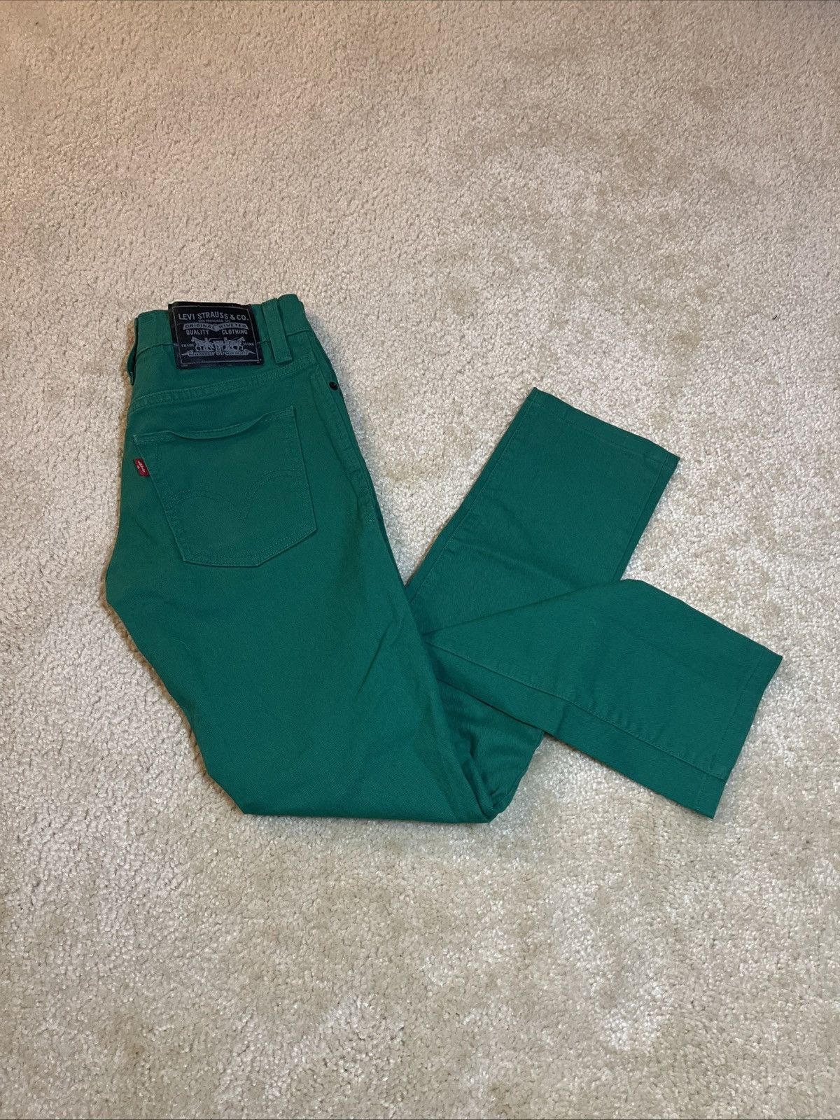 Levi's 510 Levi’s Strauss Skinny Jeans Green Denim Jeans 28x30 Size US 28 / EU 44 - 1 Thumbnail