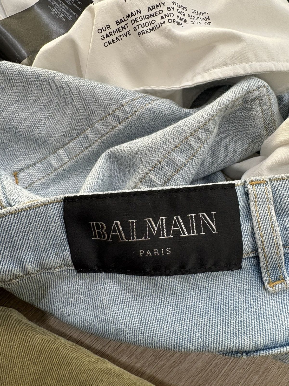 Balmain Balmain Blue denim Size US 36 / EU 52 - 9 Thumbnail